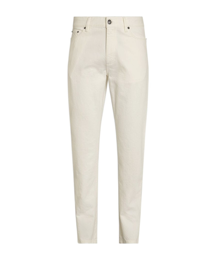 Zegna Roccia Mid-rise Slim Jeans In White