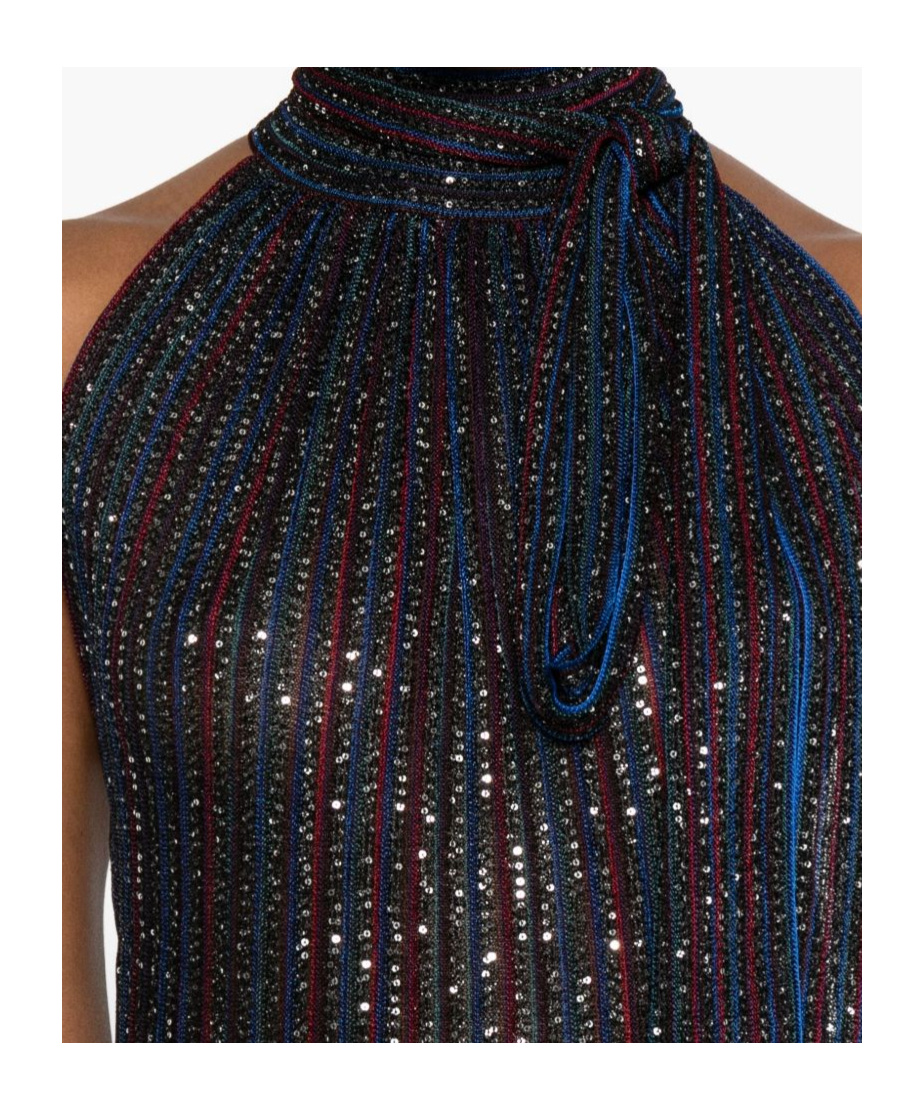 Missoni Lace-up Vest In Blue