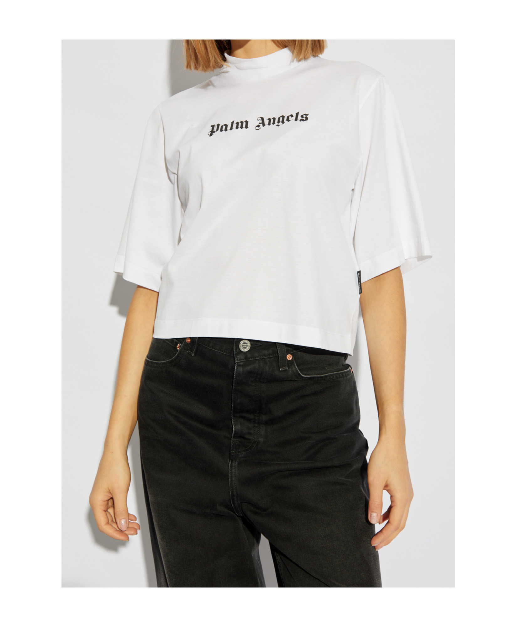 Palm Angels Short-sleeved T-shirt In White