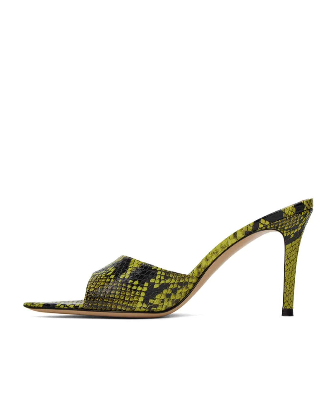 GIANVITO ROSSI SNAKE-STRIPED POINTED HIGH-HEELED SANDALS