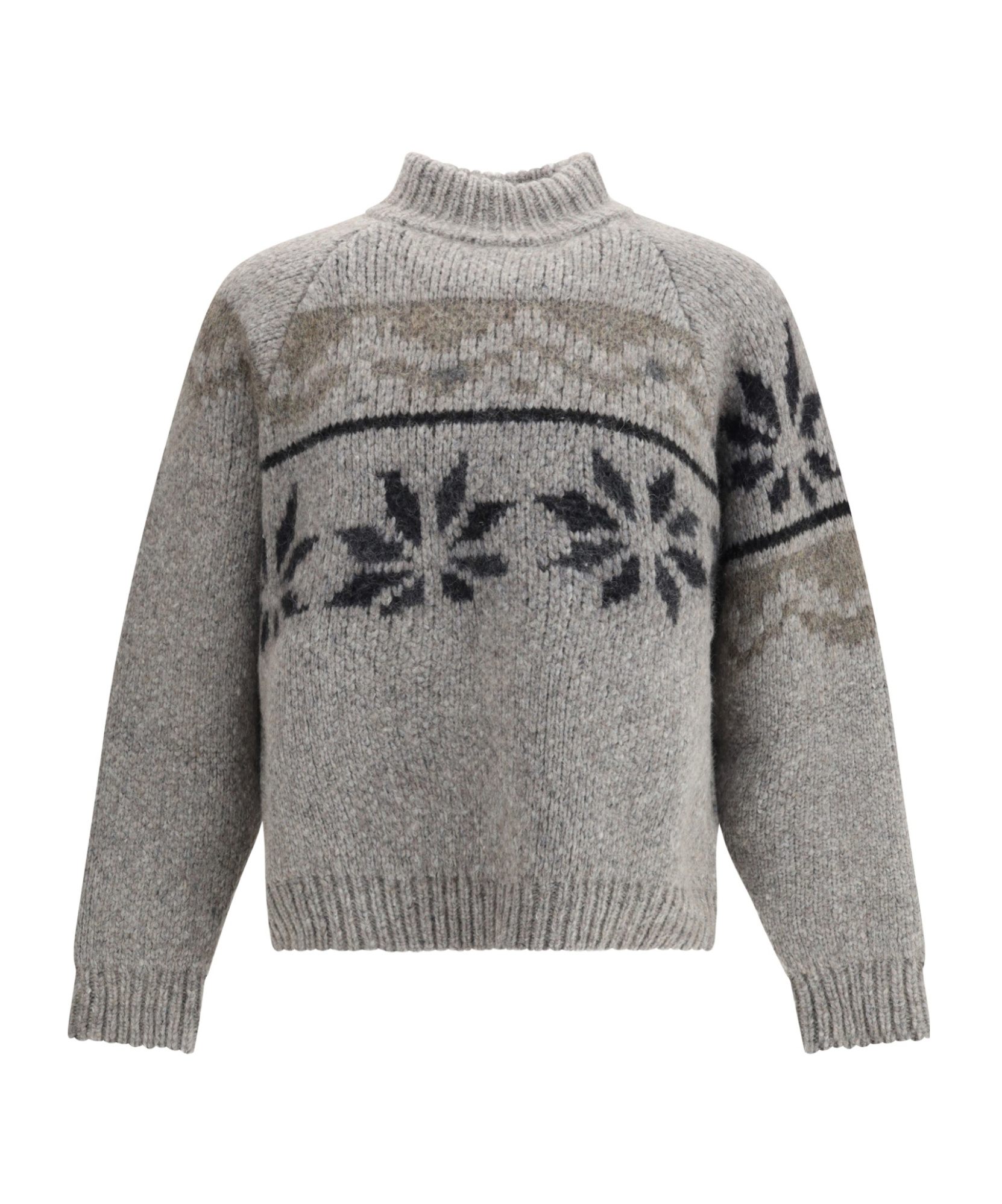 Magliano Norwegian Drunk Mock-neck Sweater In Gray