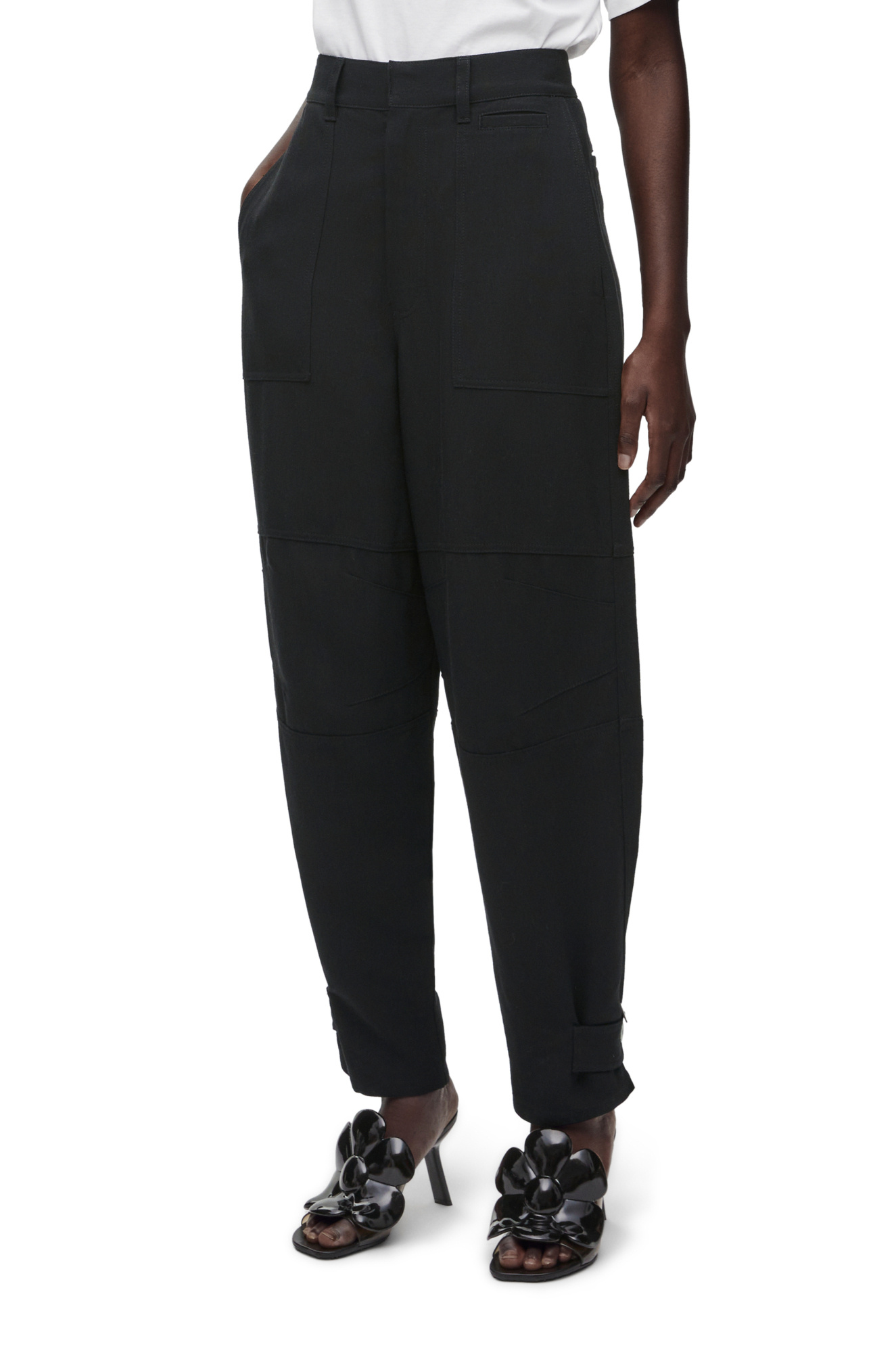 Loewe Belt-loop Overalls In Black