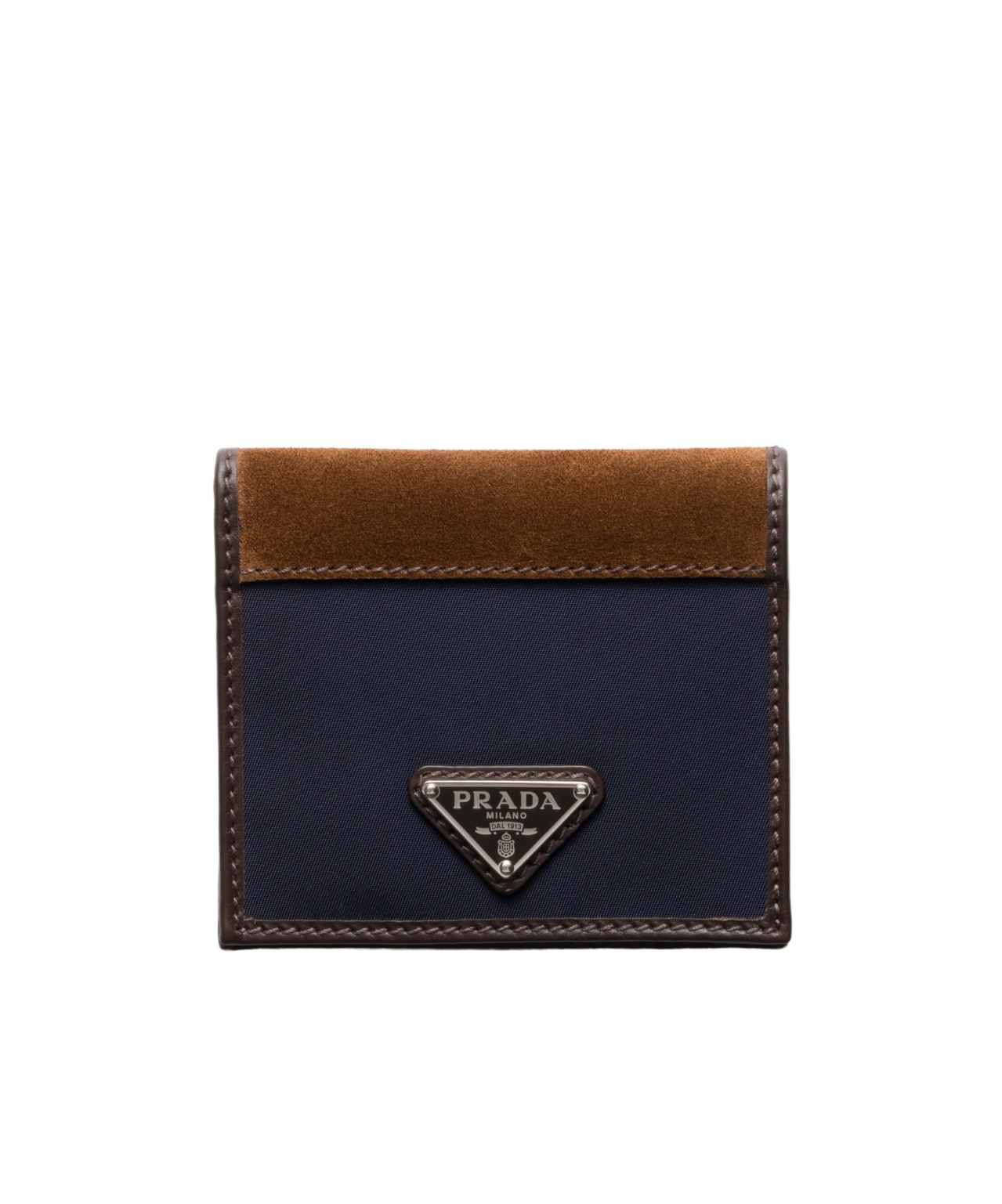 Shop Prada Re-nylon And Leather Wallet In Black