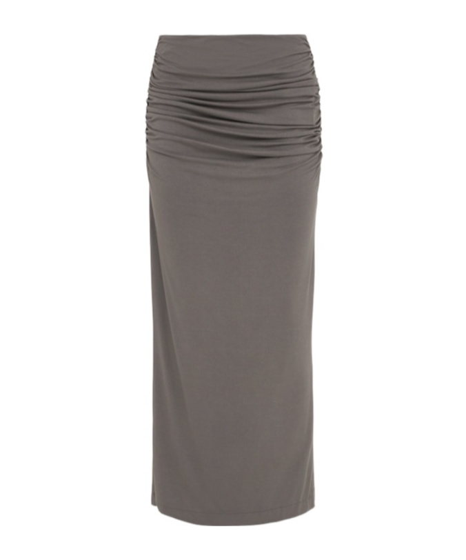 Entire Studios Surge Long Skirt In Gray