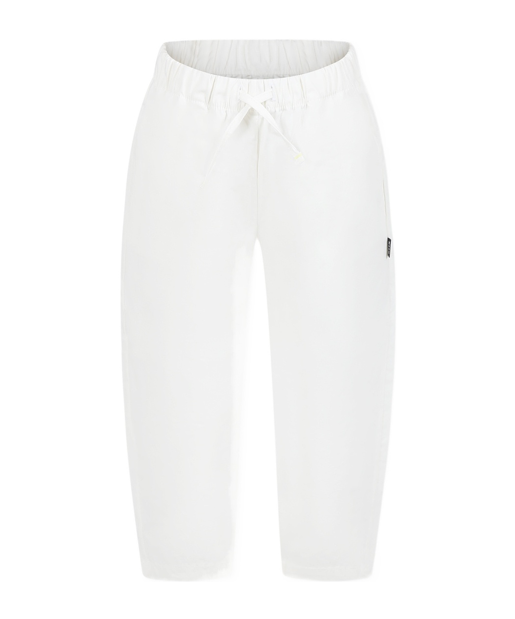 Msgm Drawstring Casual Pants In White