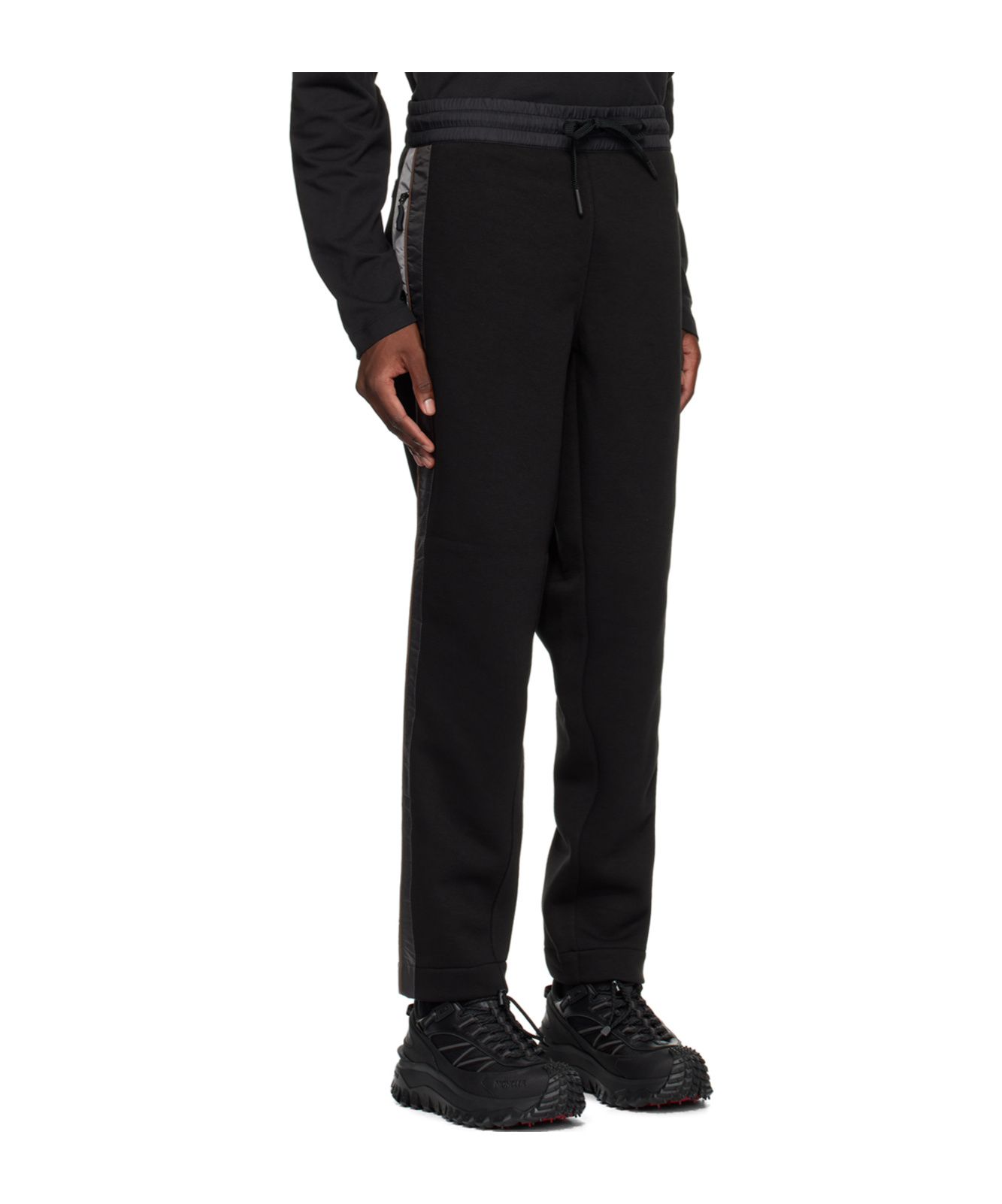 Moncler Logo-patch Track Pants In Black
