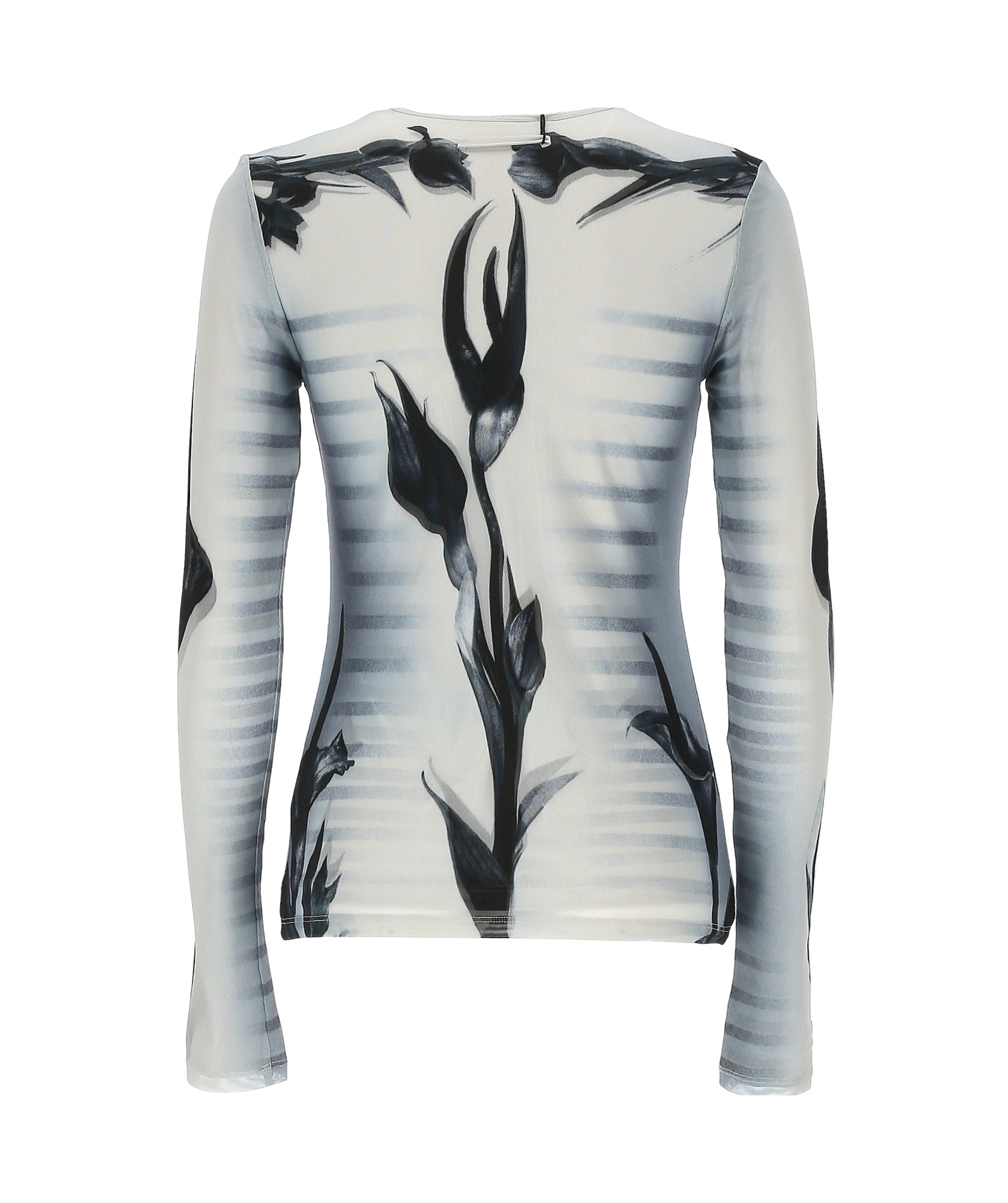 Shop Jean Paul Gaultier The Flower Body Morphing Marinière T-shirt In White