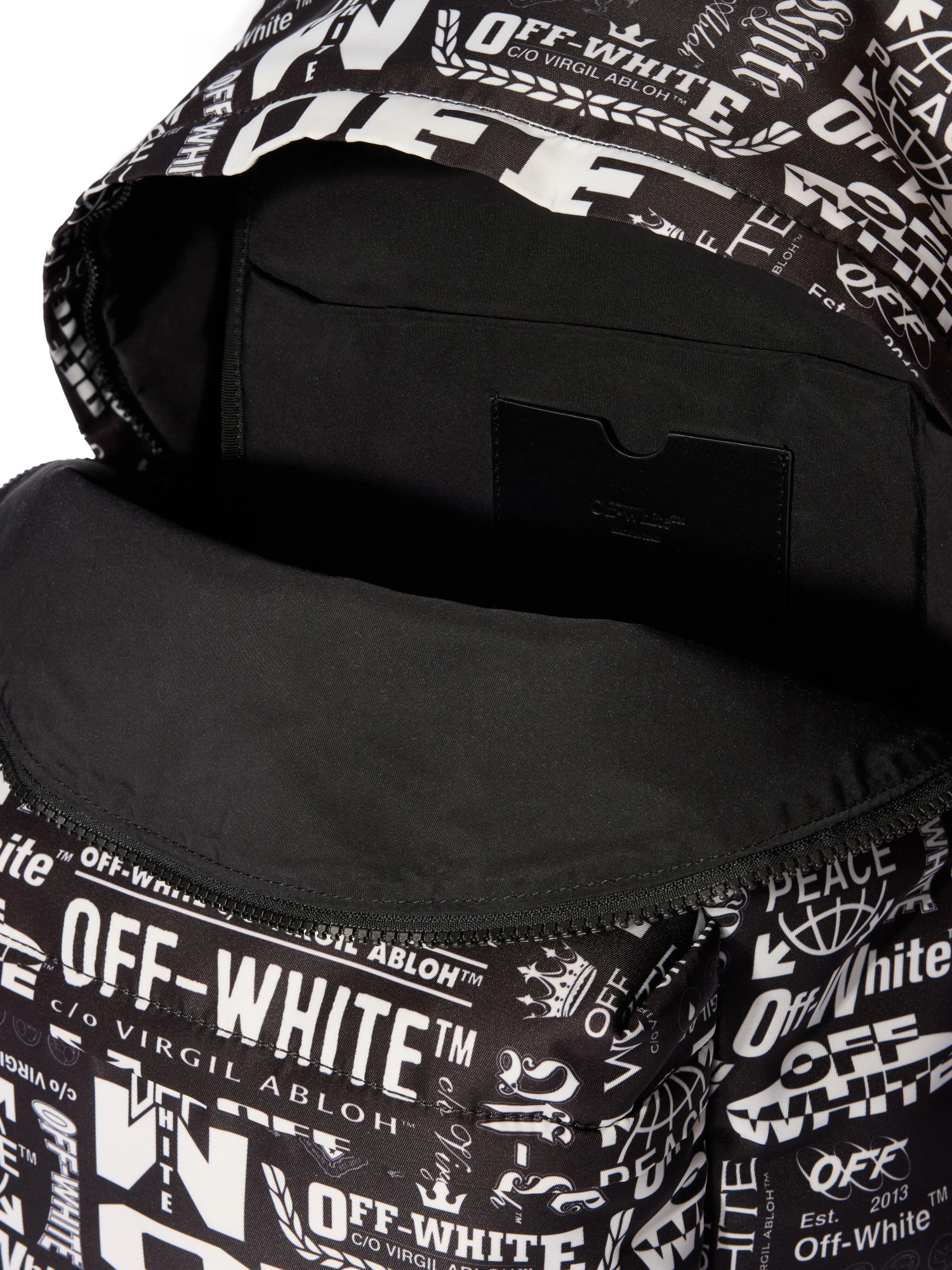 Off-white Heritage Multilogo Backpack In Black