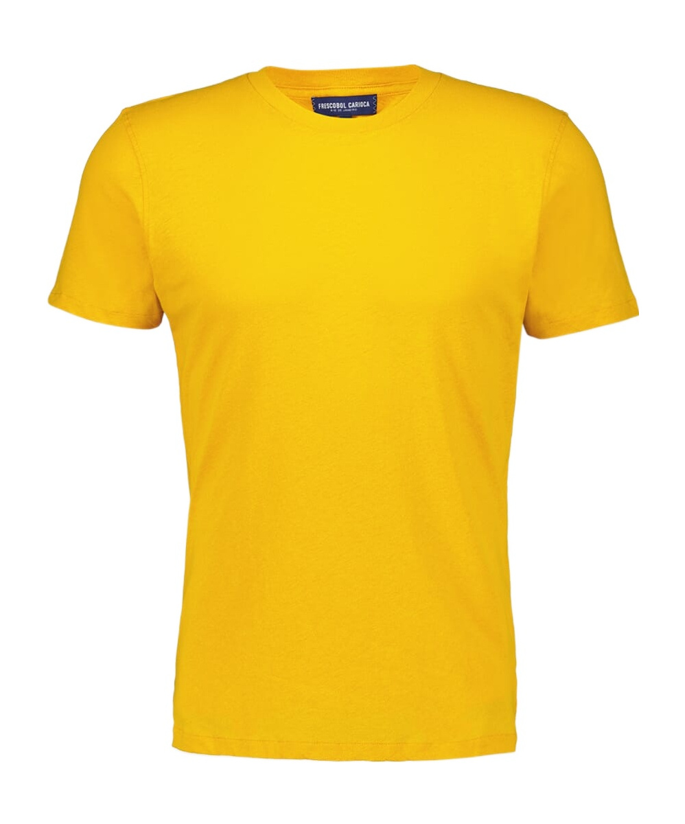 Frescobol Carioca Short-sleeved T-shirt In Yellow