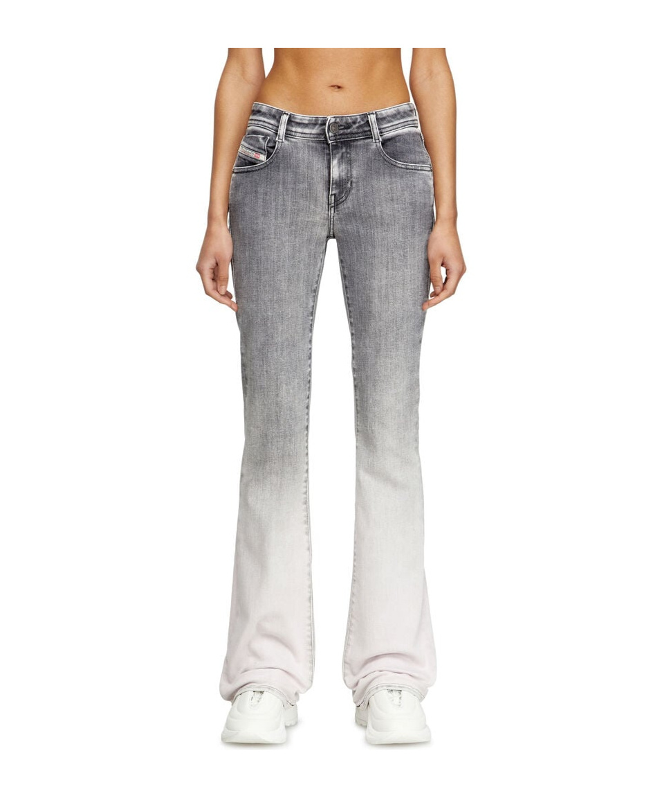 Diesel 1969 D-ebbey Bootcut Jeans In Light Gray