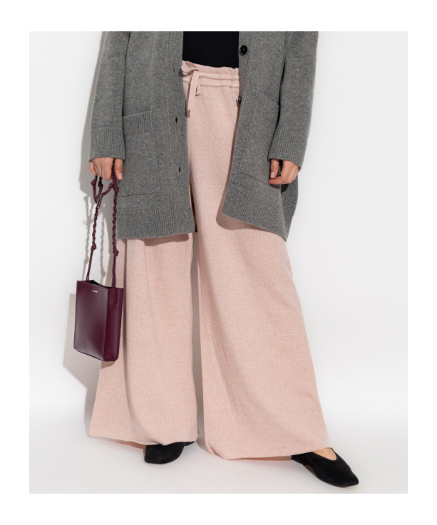Jil Sander Cashmere Pants In Pink