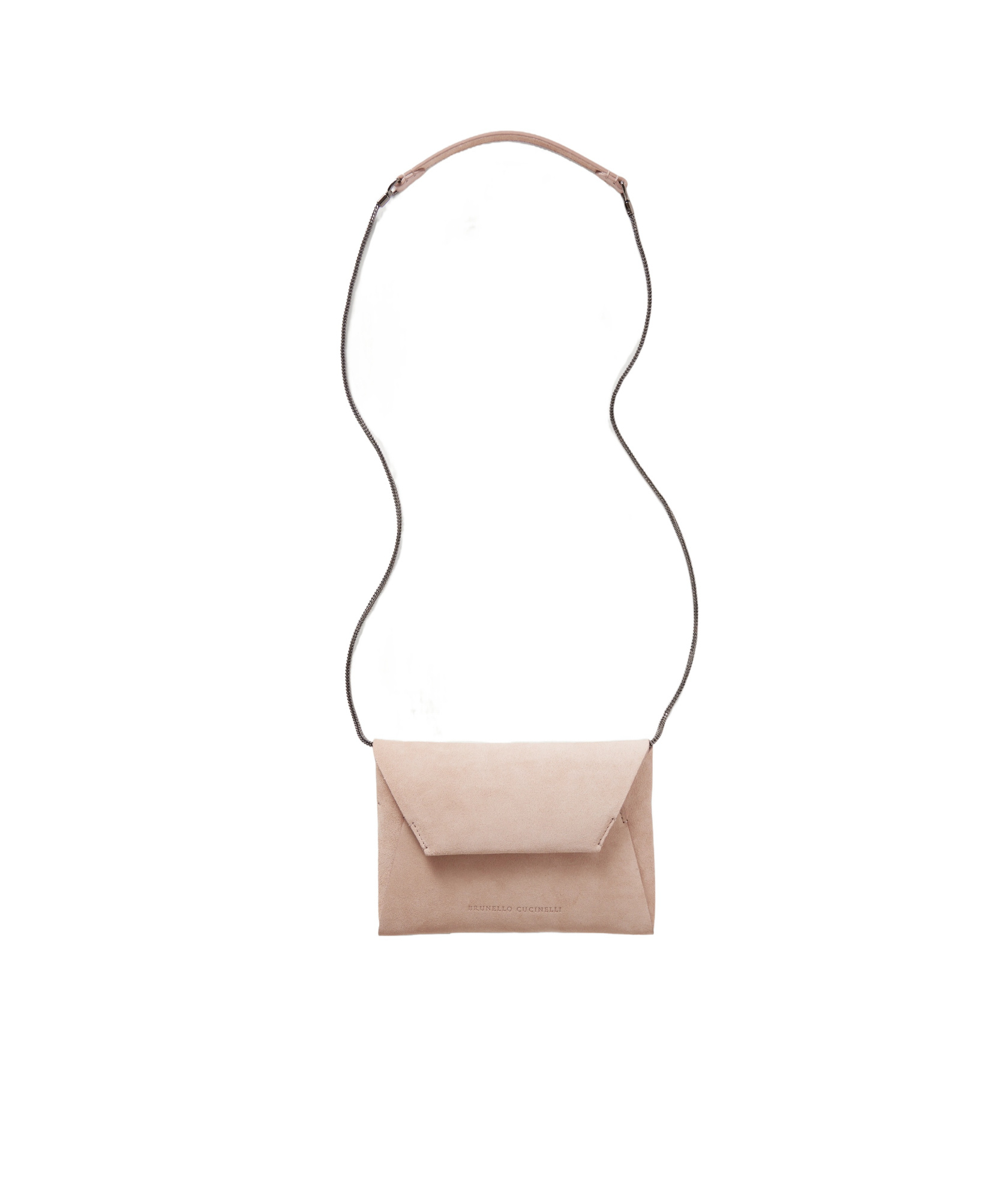 Shop Brunello Cucinelli Envelope-style Leather Clutch Bag In White