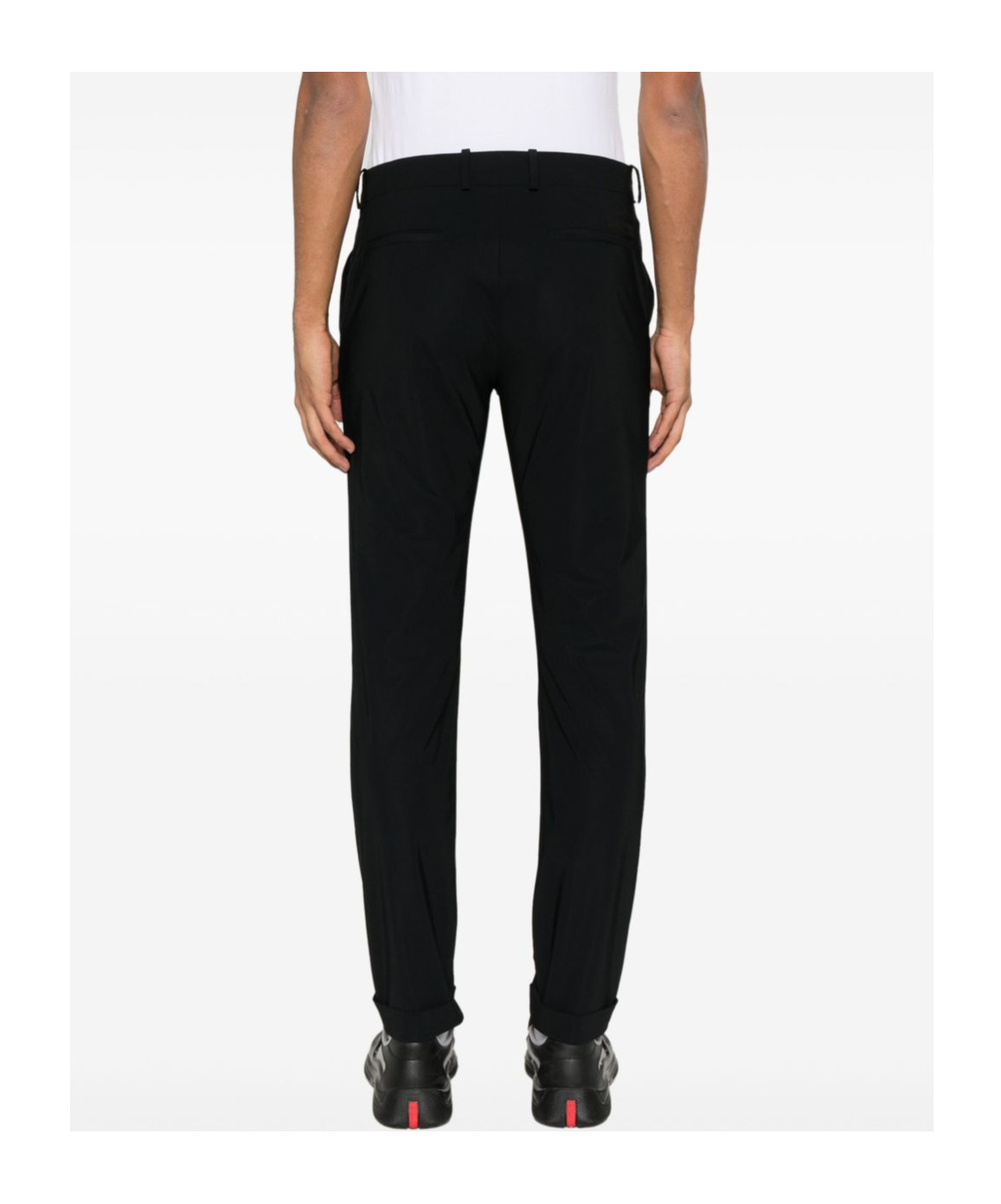 Rrd Tailored Black Pants With Modern Silhouette In Black
