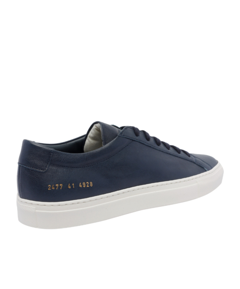 Common Projects Achilles Leather Low-top Sneackers In Black