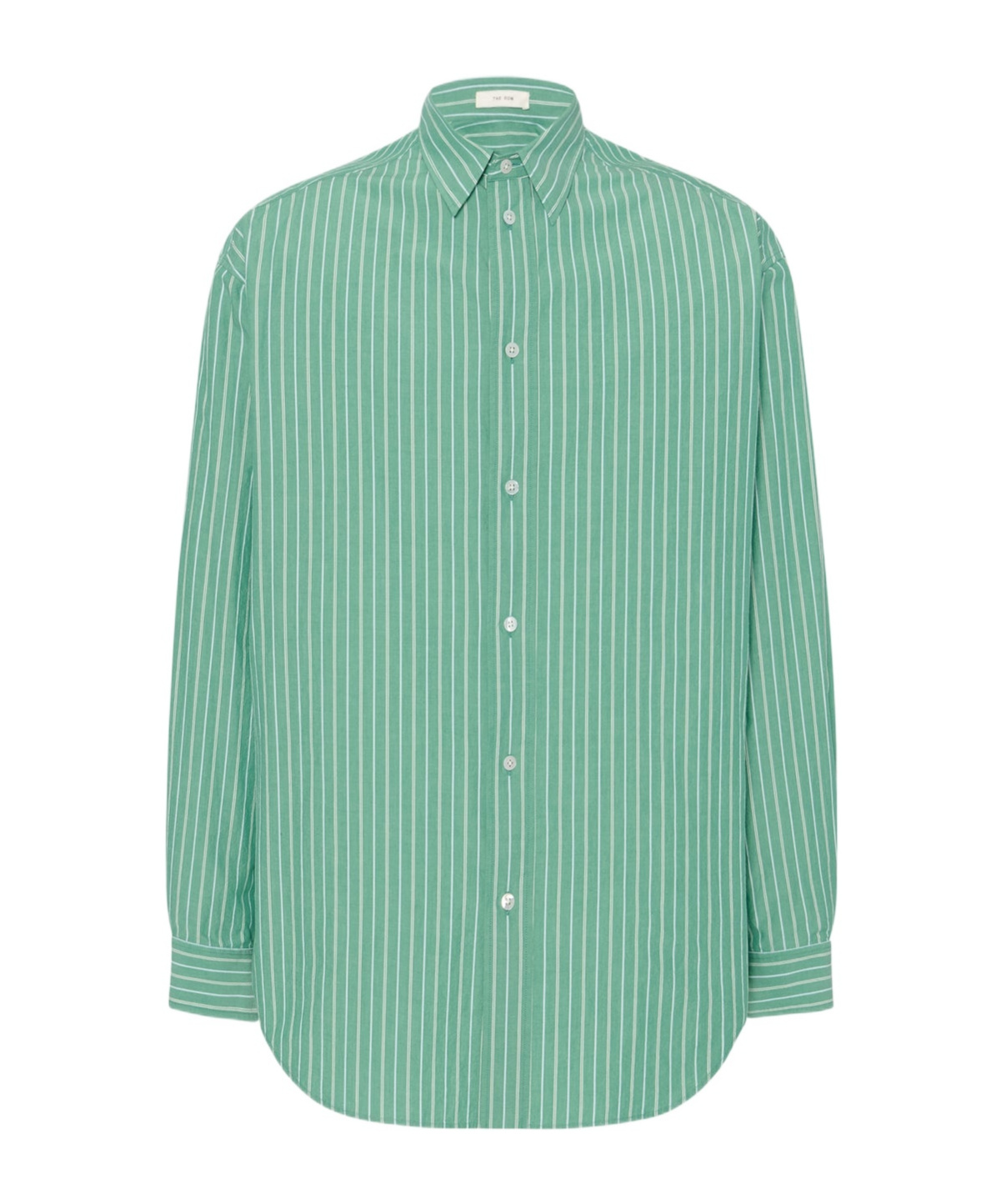 The Row Embroidered Cotton Shirt Long Sleeves
