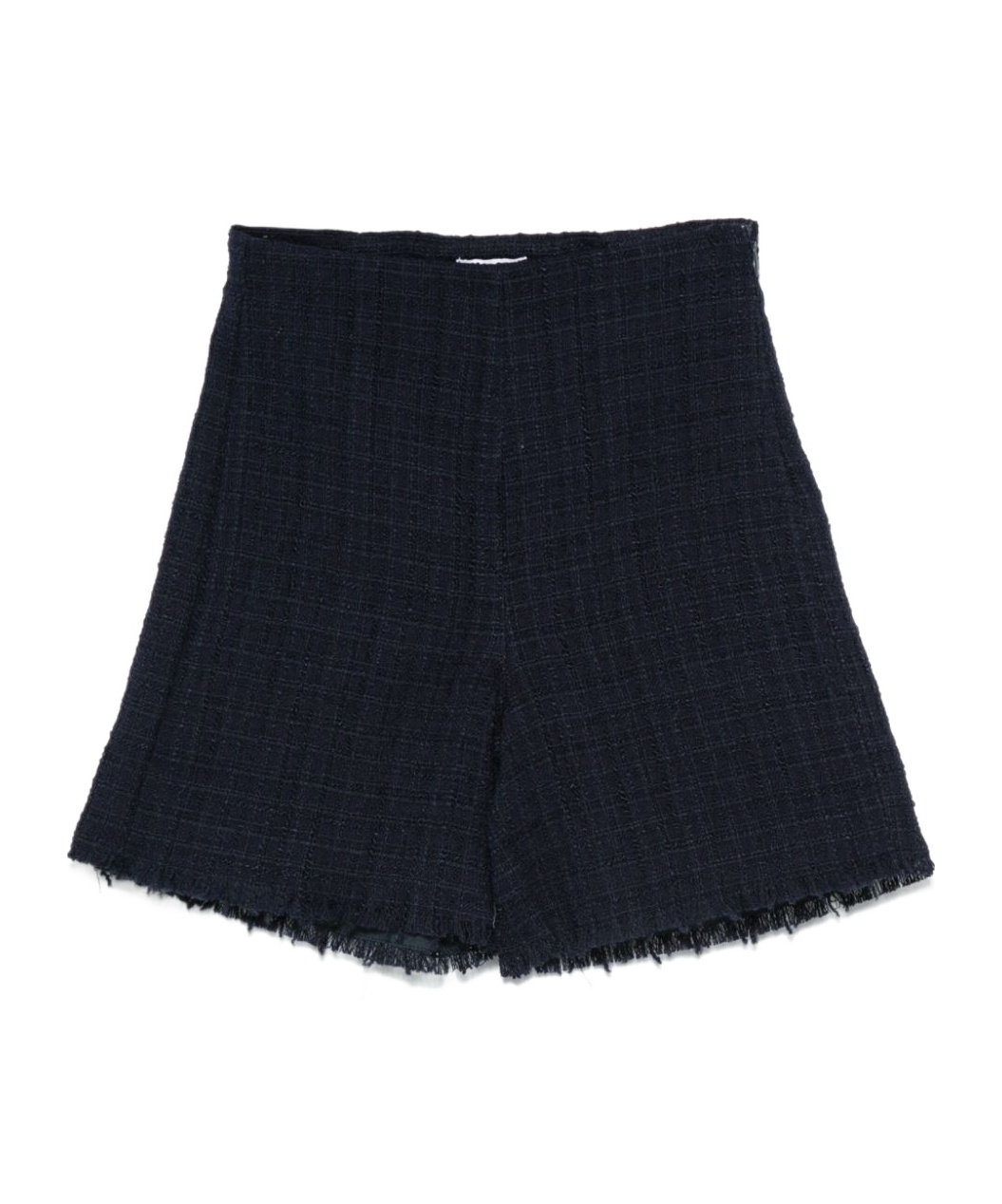 Il Gufo Tweed Shorts In Black