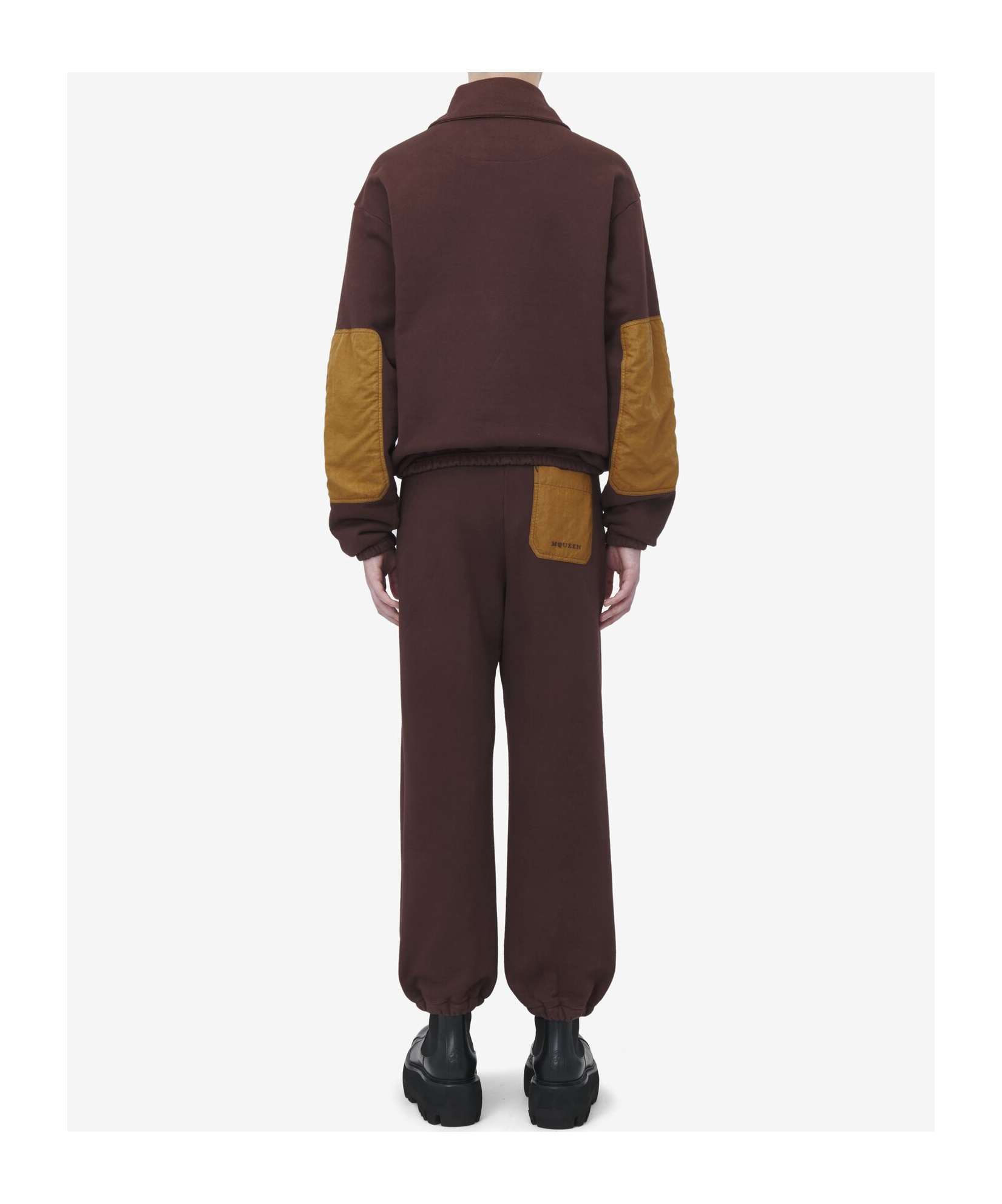 Alexander Mcqueen Contrast-pocket Track Trousers In Black
