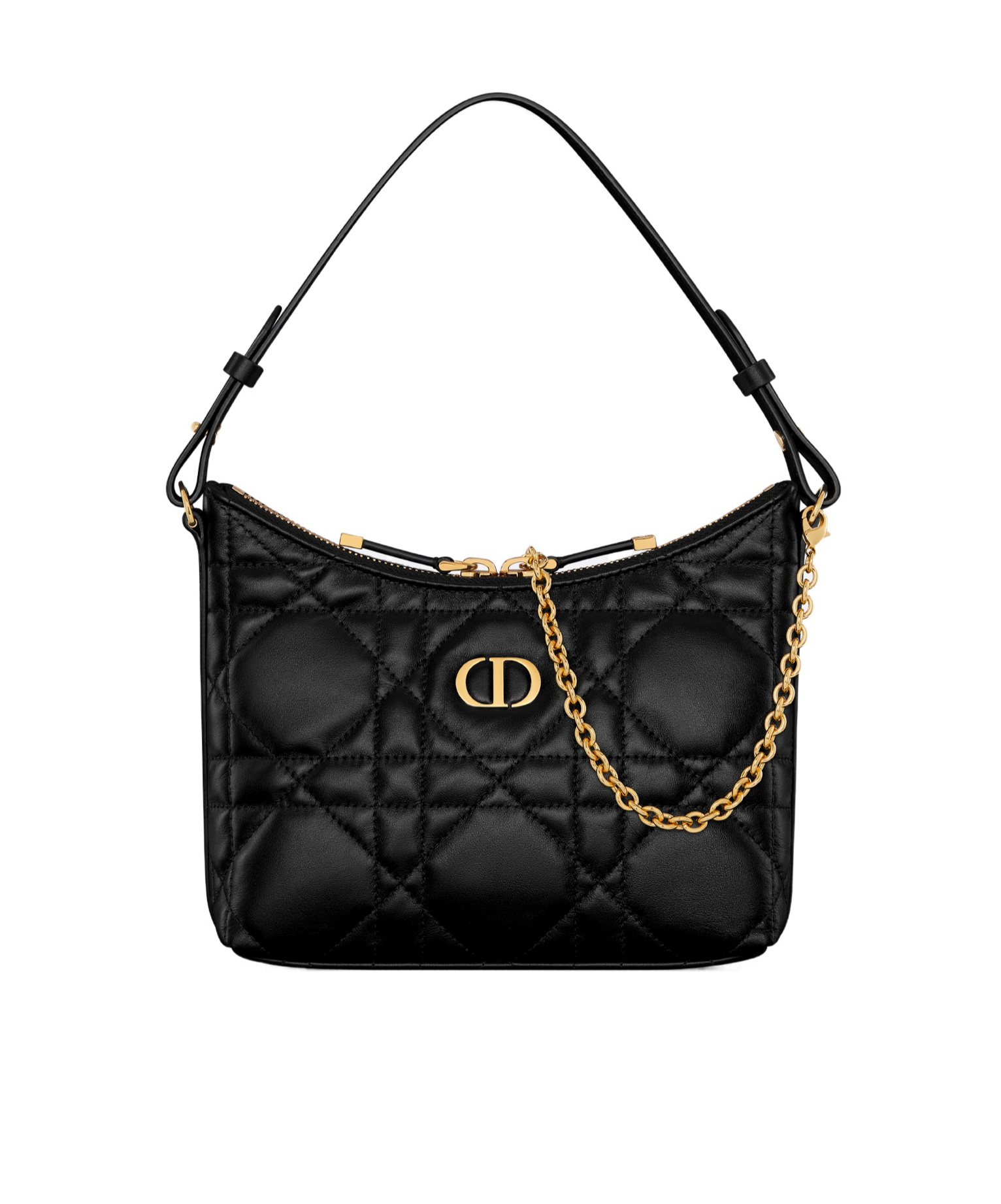 Dior Miss Caro Ling Mini Bag With Chain In Black
