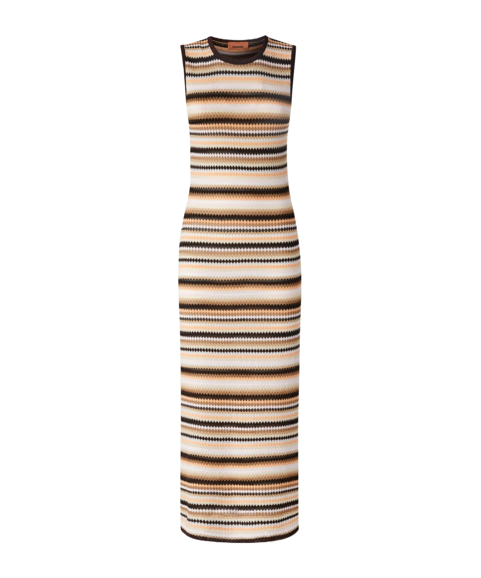 Shop Missoni Sleeveless Dress In Nude