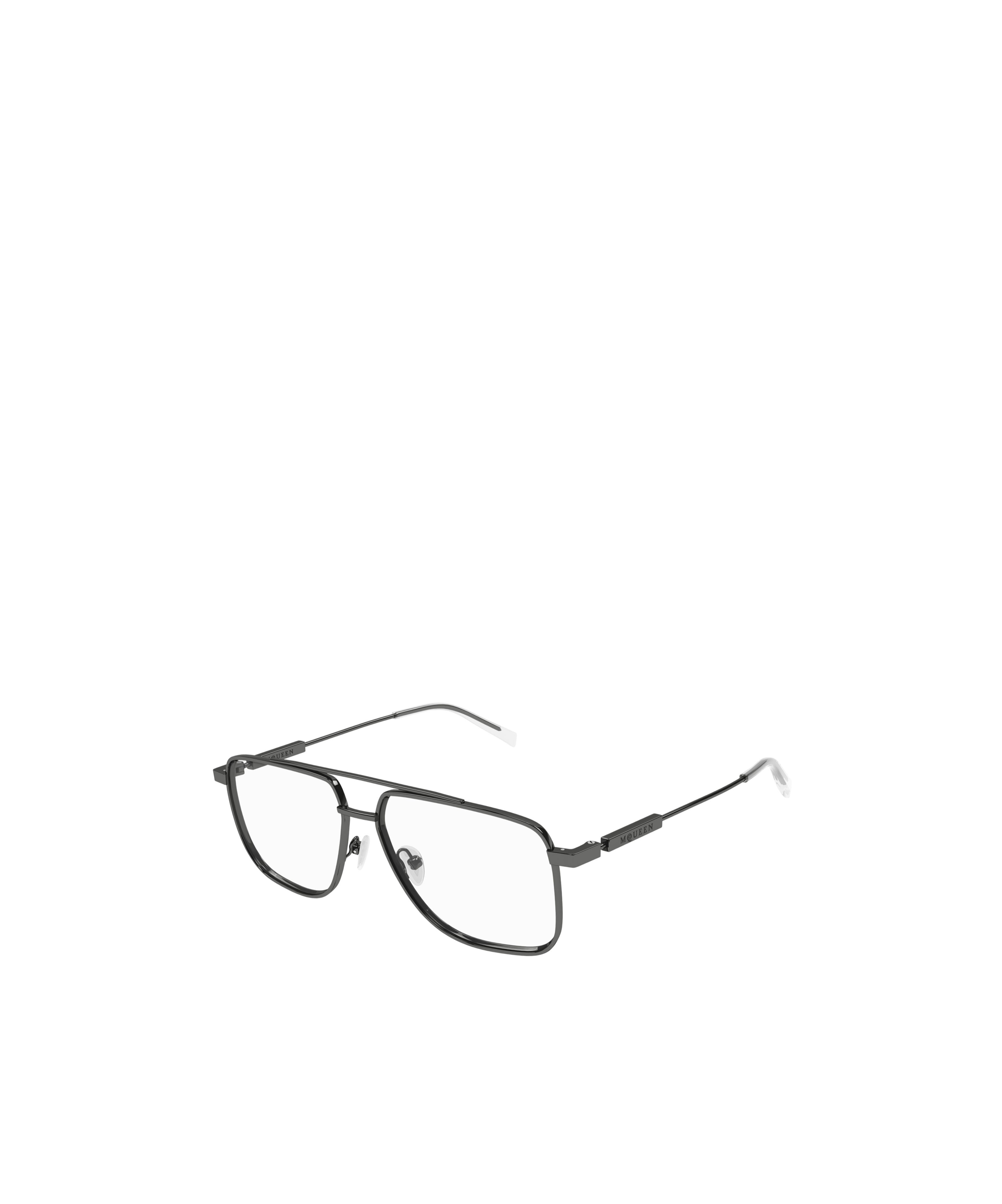 Alexander Mcqueen Geometrically Framed Flat Mirror In Black