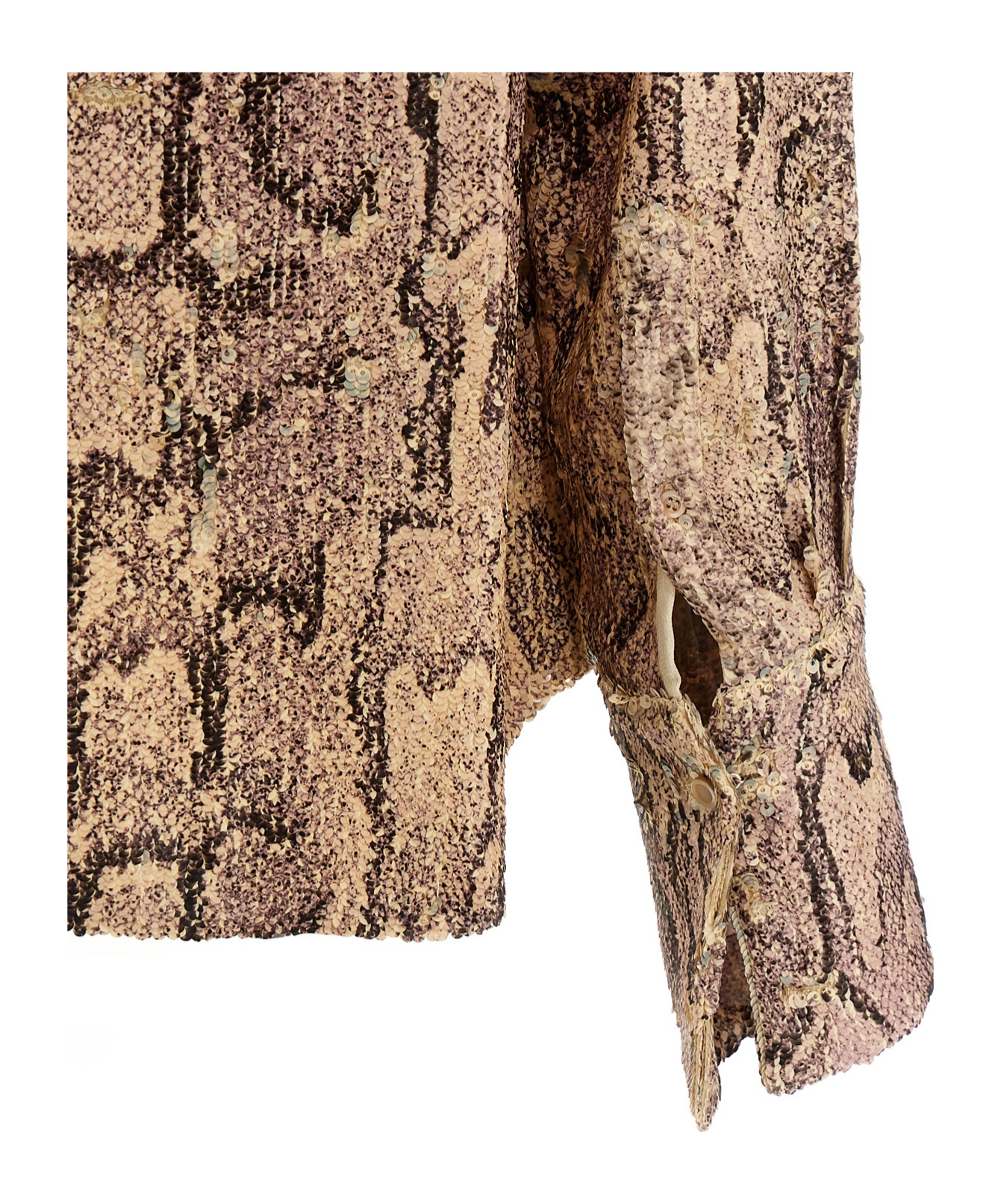 Shop Dries Van Noten Celina Bis Shirt In Nude