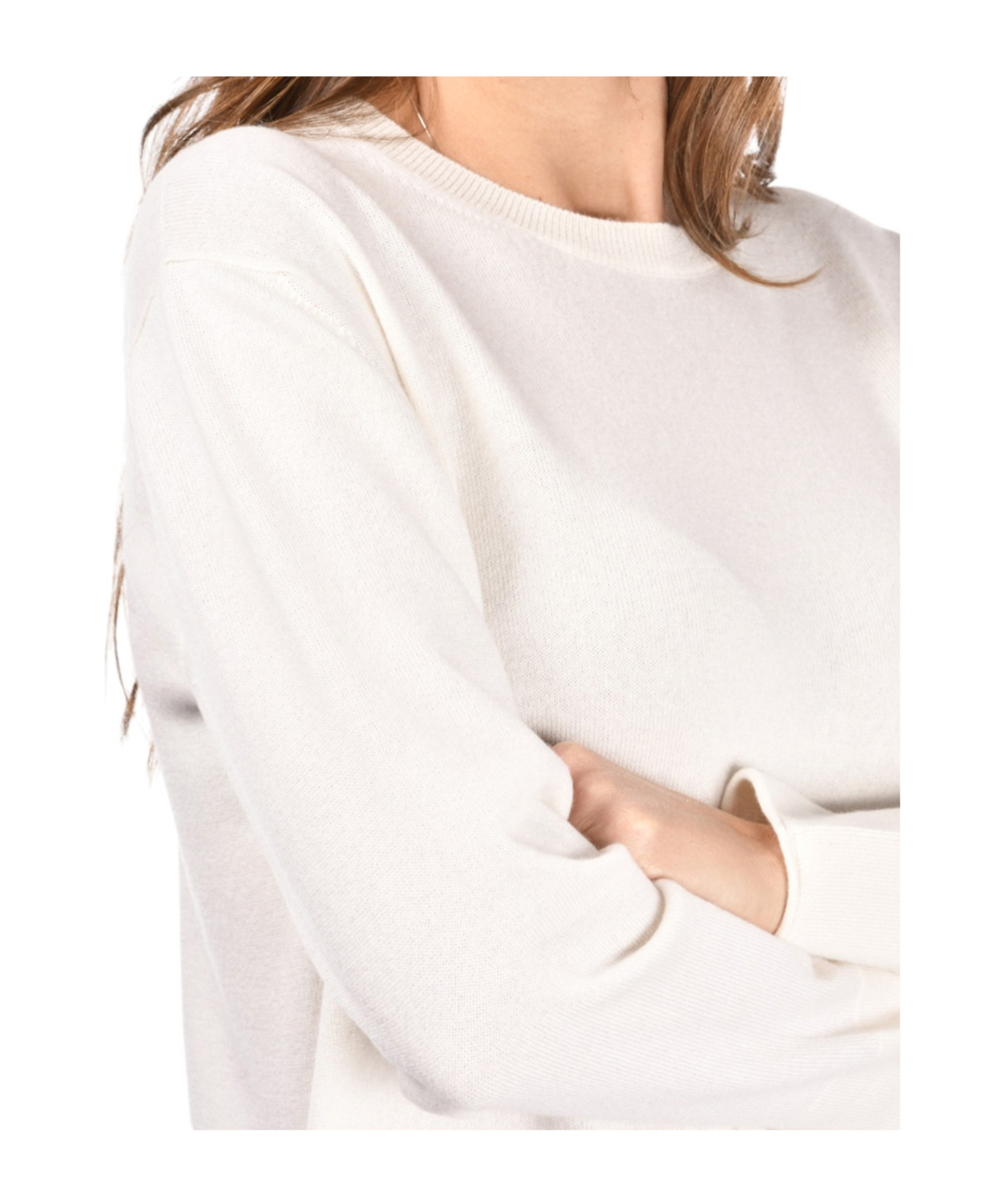 Gran Sasso Crew-neck Swea In White