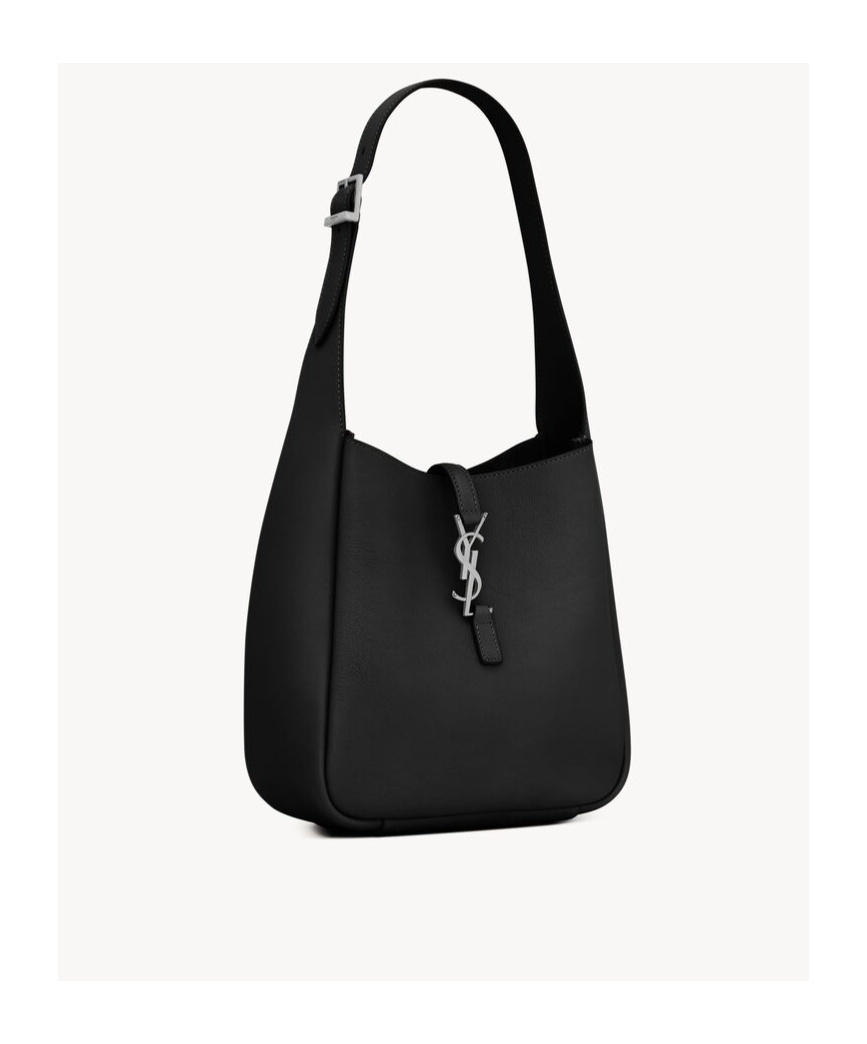 Saint Laurent Small Logo Shoulder Bag In Black