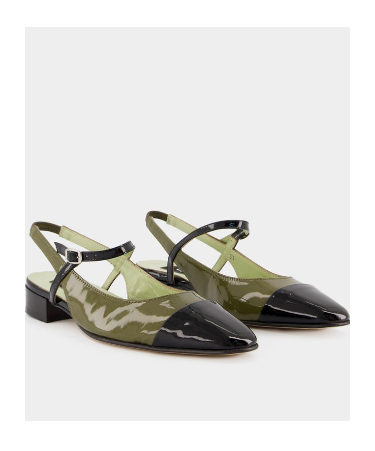 Shop Carel Paris Oceano 24 Flat Sandals In Green