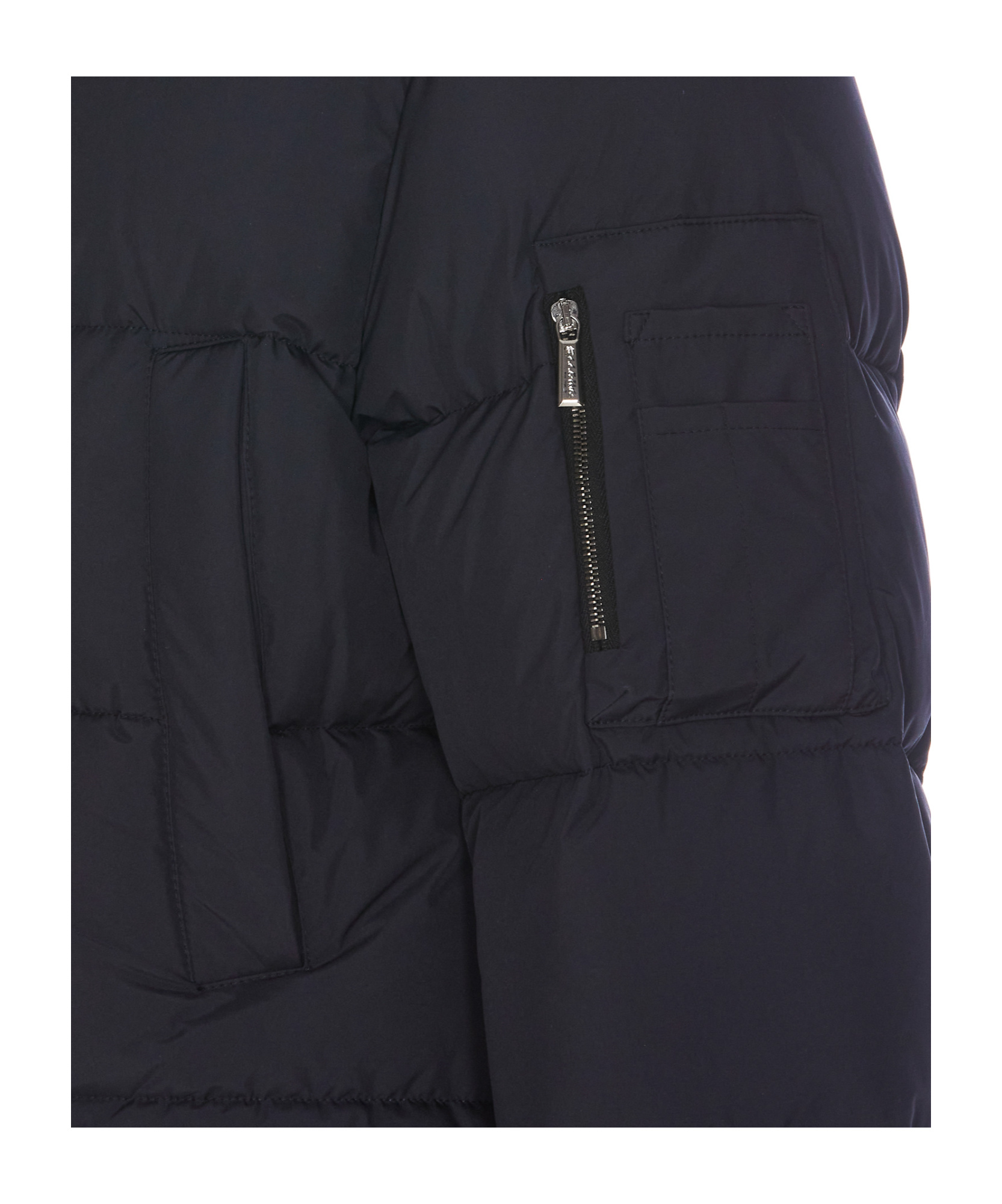Moorer Man Puffer Midnight Blue Size 48 Polyamide In Black