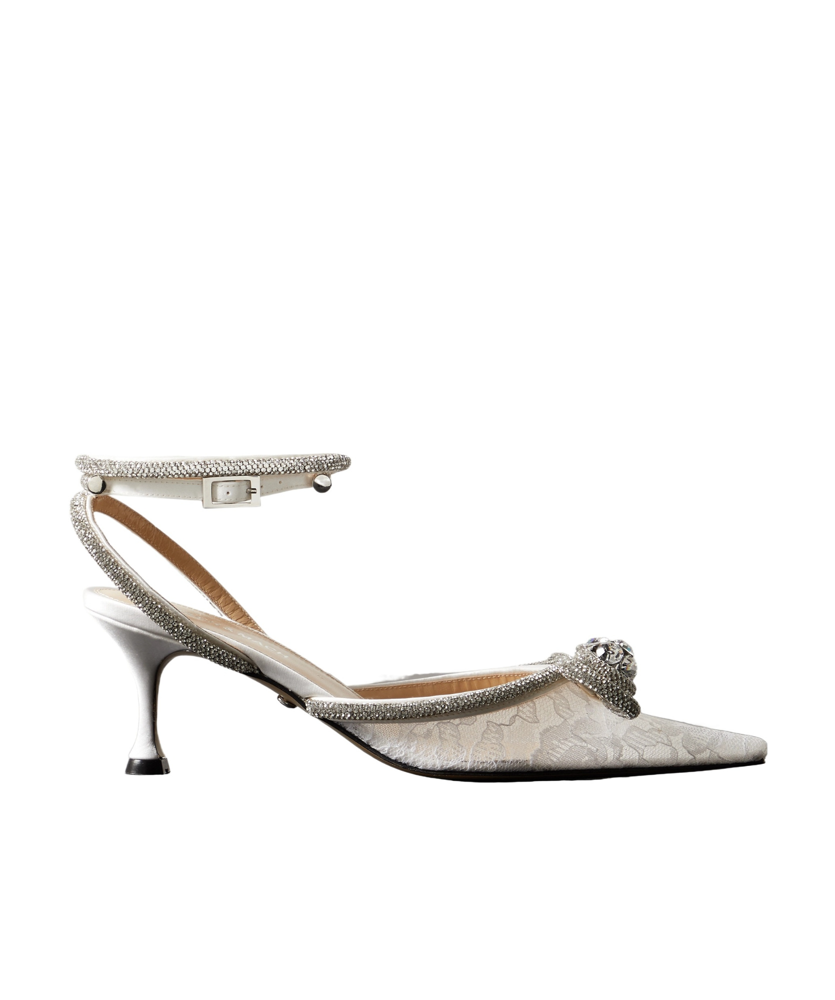 Mach&mach Double Bow 65mm Pumps In White