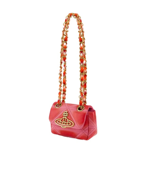 Vivienne Westwood Vinnie Flip Shoulder Bag In Red