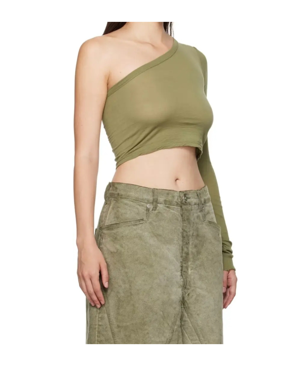 Rick Owens Drkshdw Khaki Porterville Ziggy T-shirt In Nude