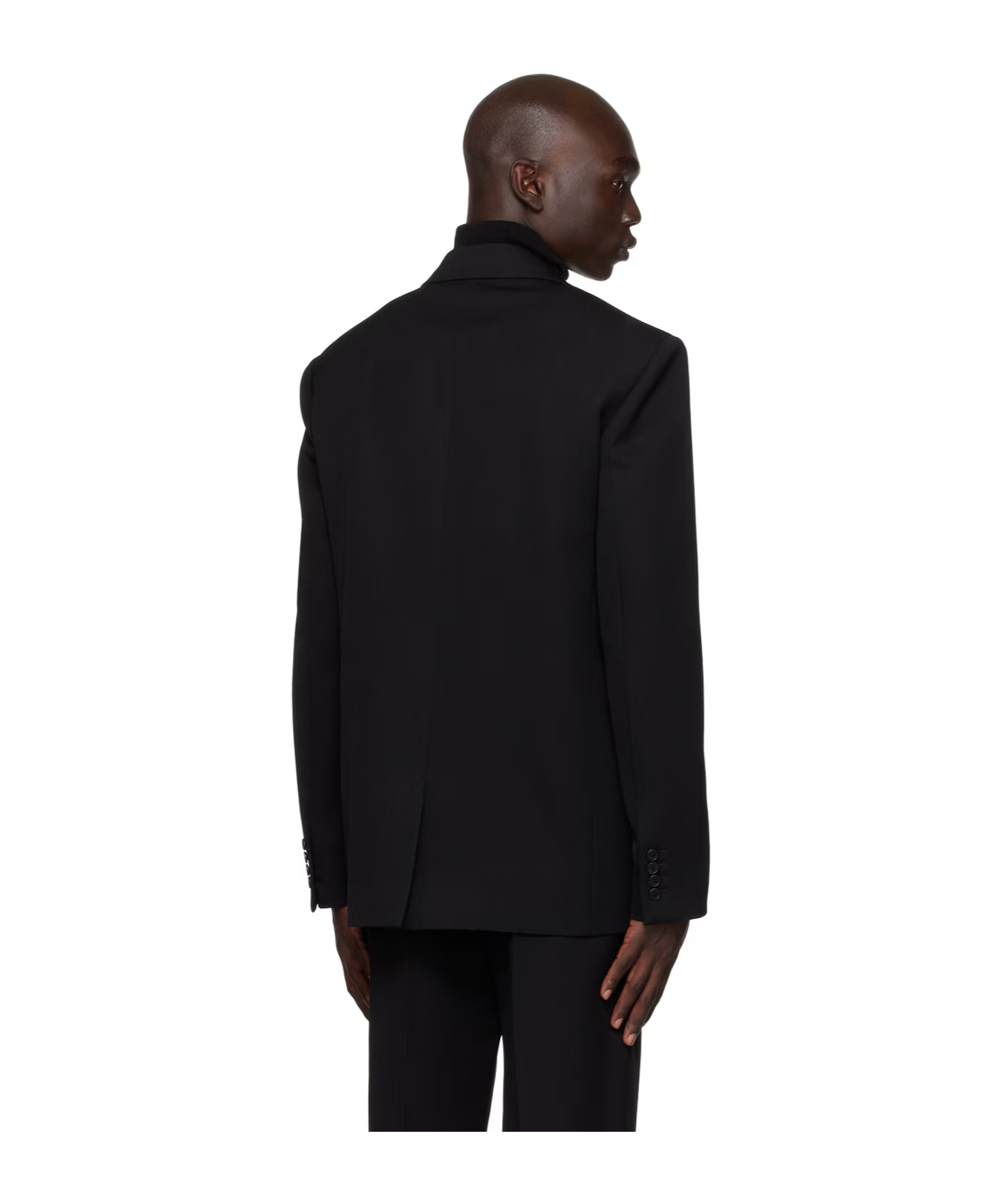 The Row Wilson Double-breasted Suit Jacket In Black