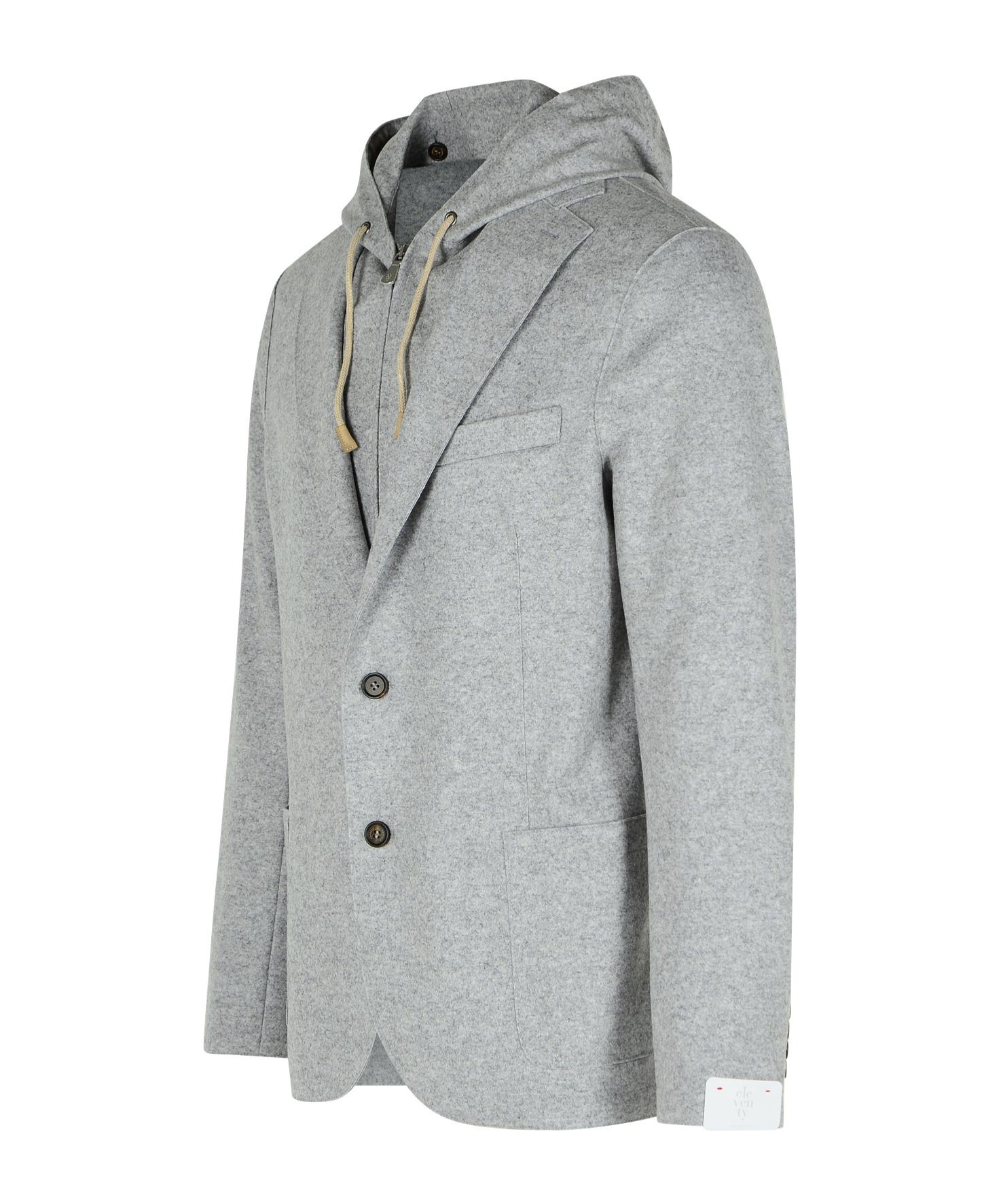 Eleventy Grey Wool Blend Blazer Men In Gray