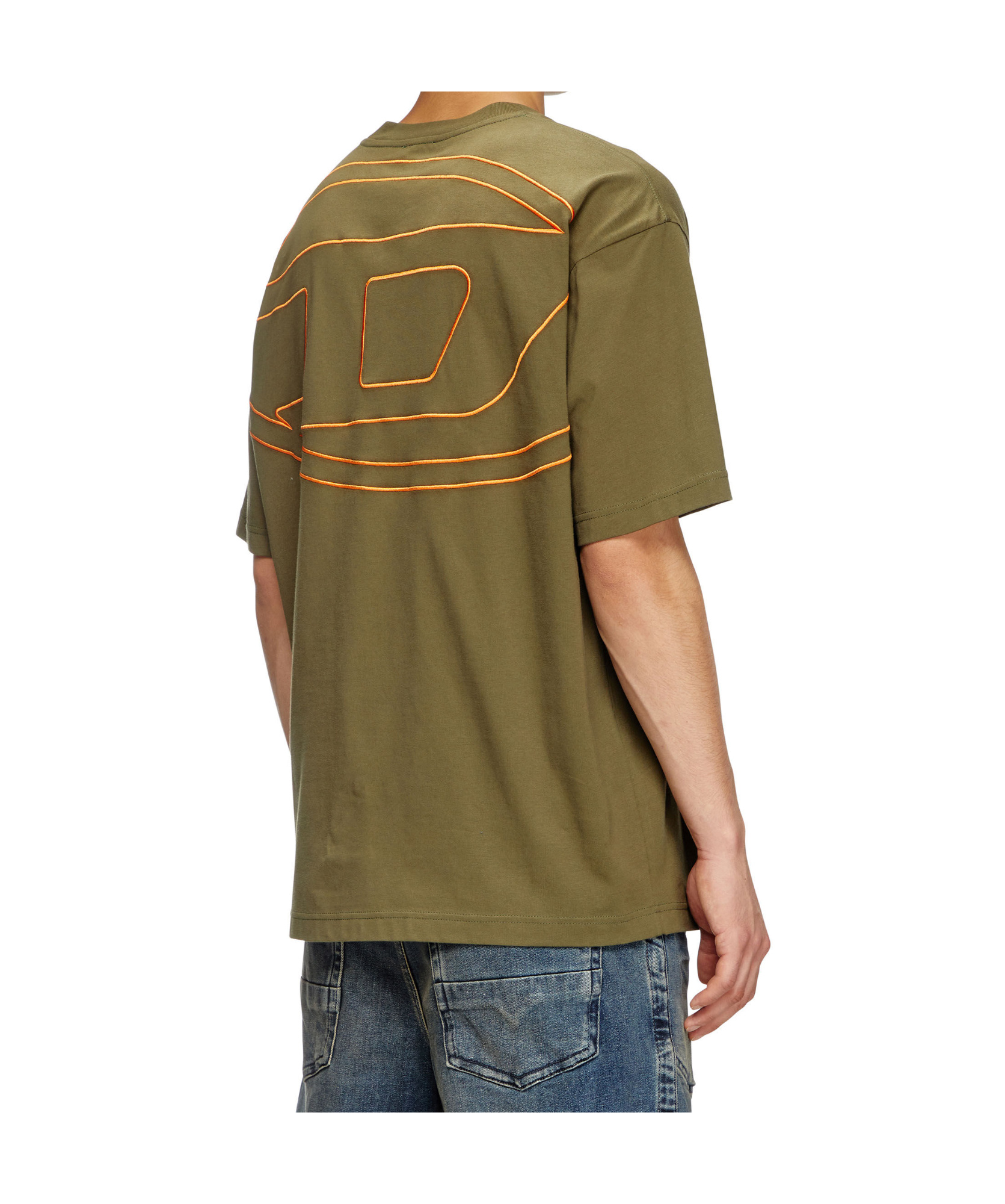 Diesel T-boggy-megoval T-shirt In Green