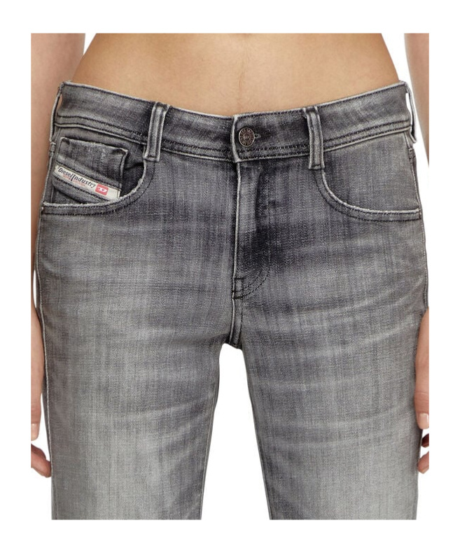 Diesel 1969 D-ebbey 09k99 Bootcut Jeans In Gray