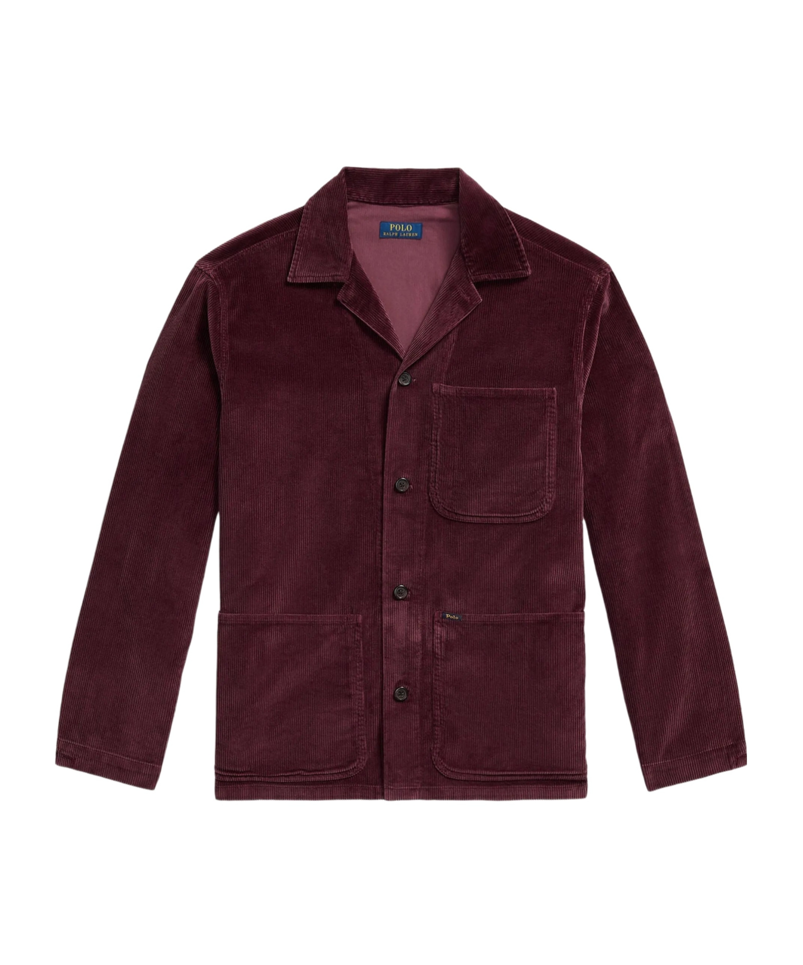 Polo Ralph Lauren Corduroy Long-sleeve Shirt In Burgundy
