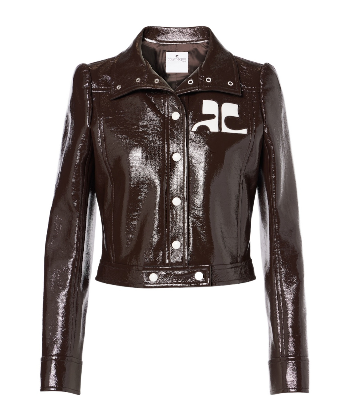 Courrèges Reedition Vinyl Jacket In Nude