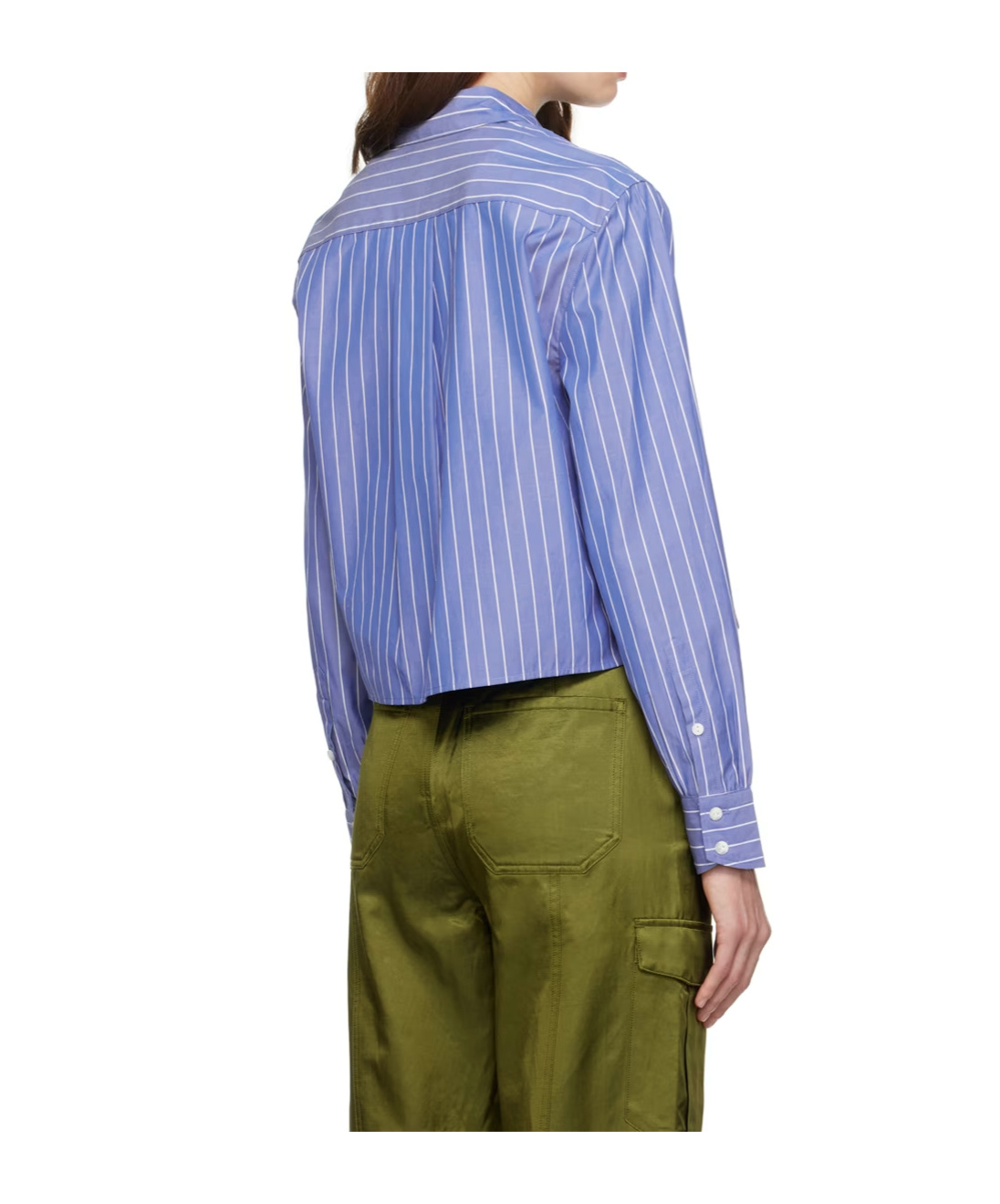 Rag & Bone Blue Stripe Shirt In Blue