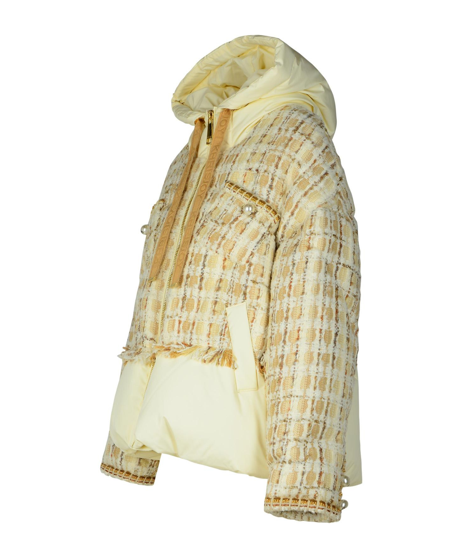 Khrisjoy Drawstring Hoodie Jacket In Nude