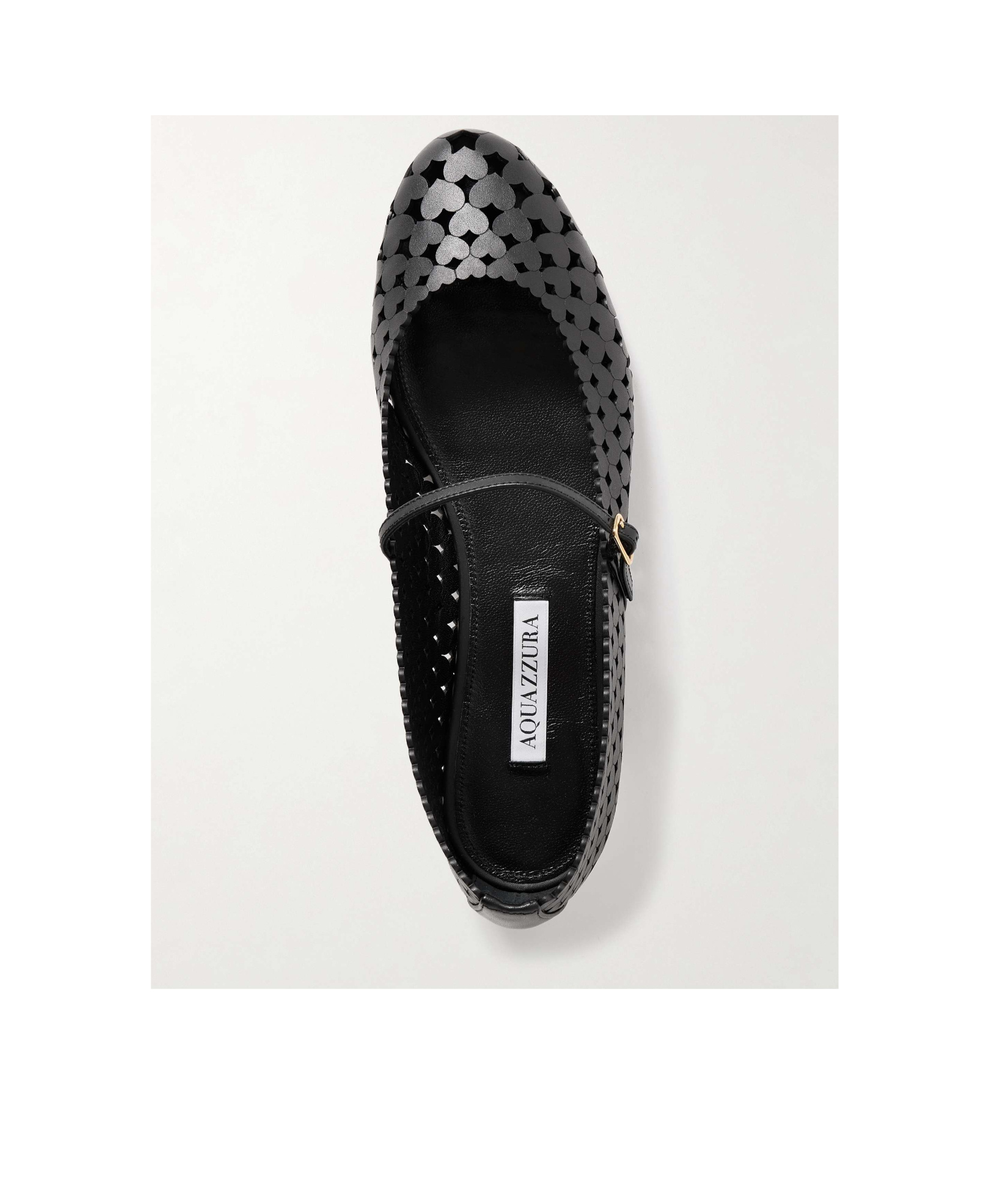 Aquazzura Amourose Ballet Flats In Black