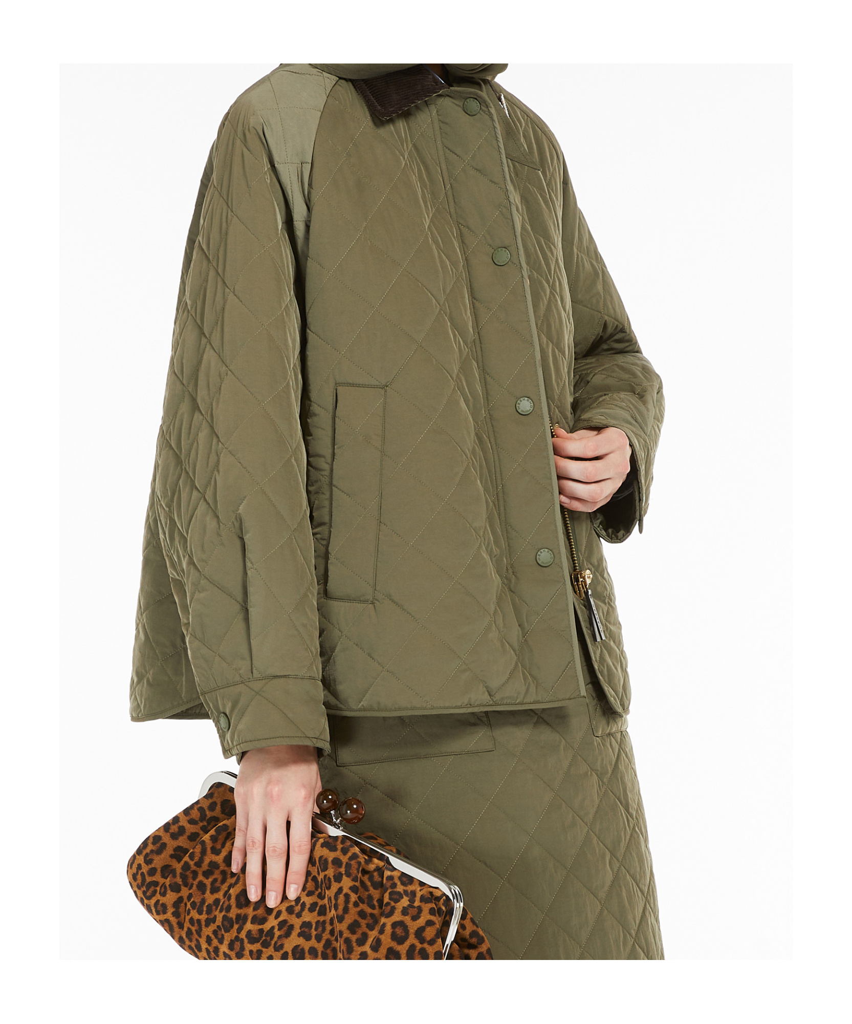 Weekend Max Mara Long-sleeved Cotton Clothes In Green