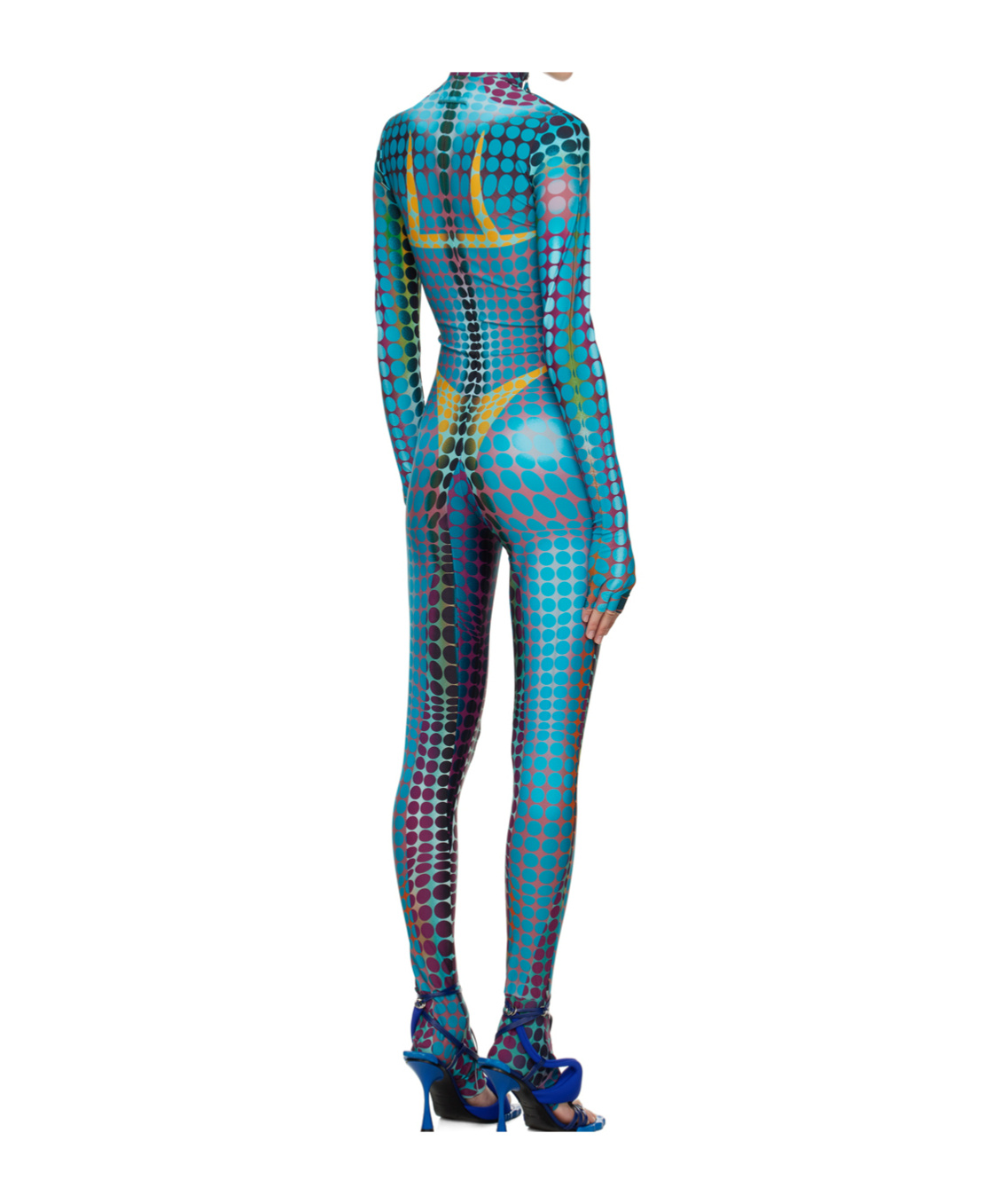 Jean Paul Gaultier Polka Dot Jumpsuit In Multi