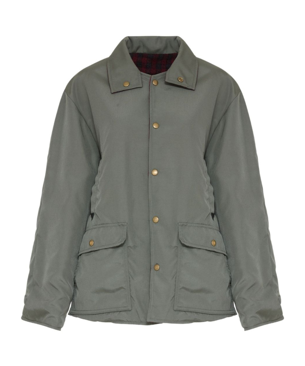Maison Margiela Plaid Lining Sport Jacket In Gray