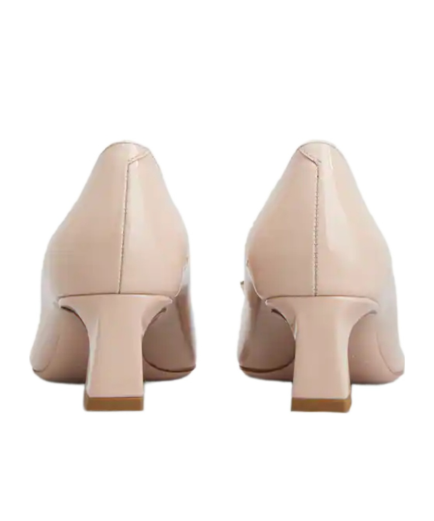 Roger Vivier Trompette Embellished Buckle Pumps In Nude