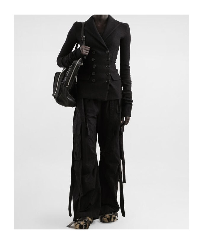 Dolce & Gabbana Double-breasted Jacket In Wool Cloth In Black