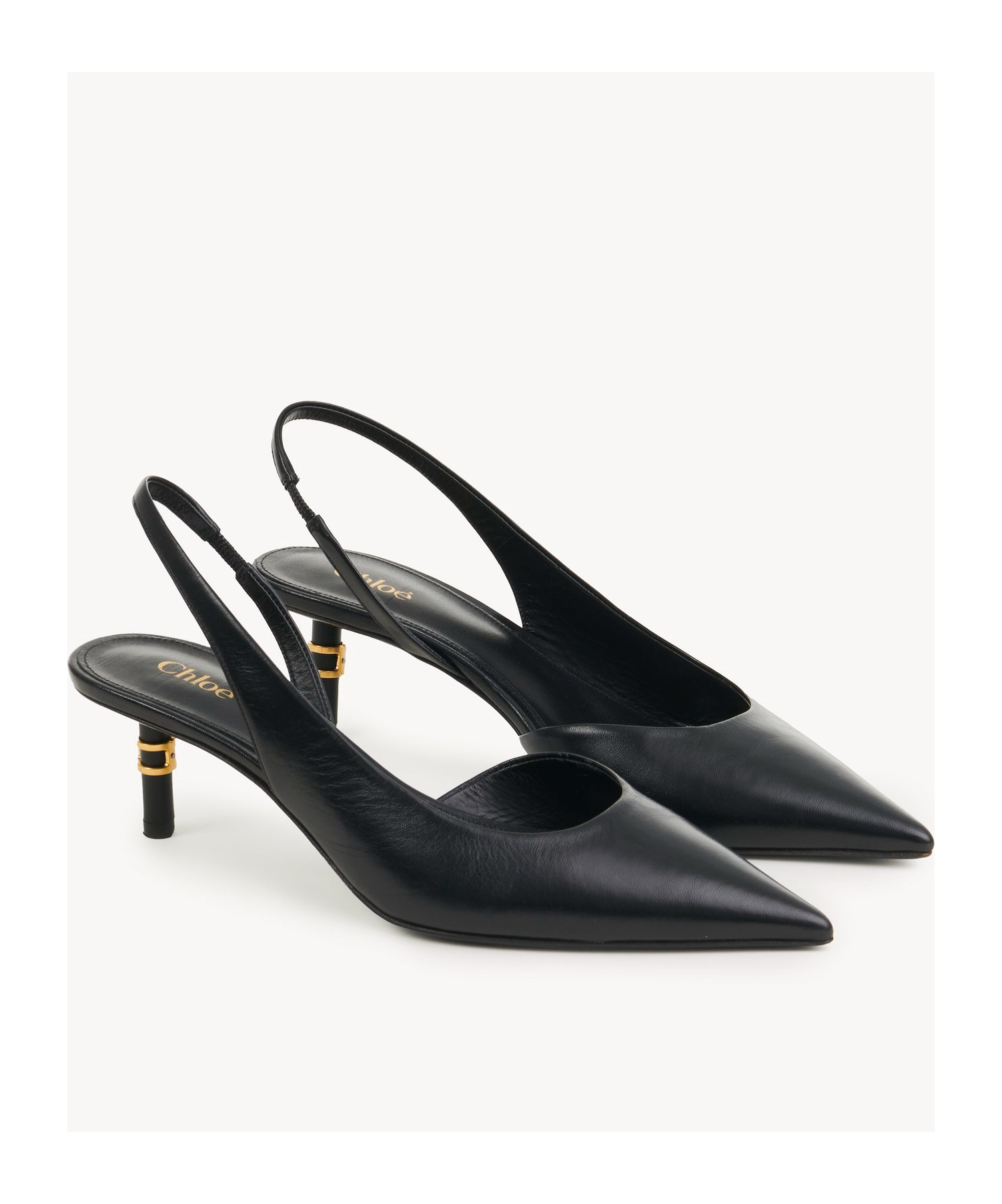 Shop Chloé 50mm Marcie Pumps In Black