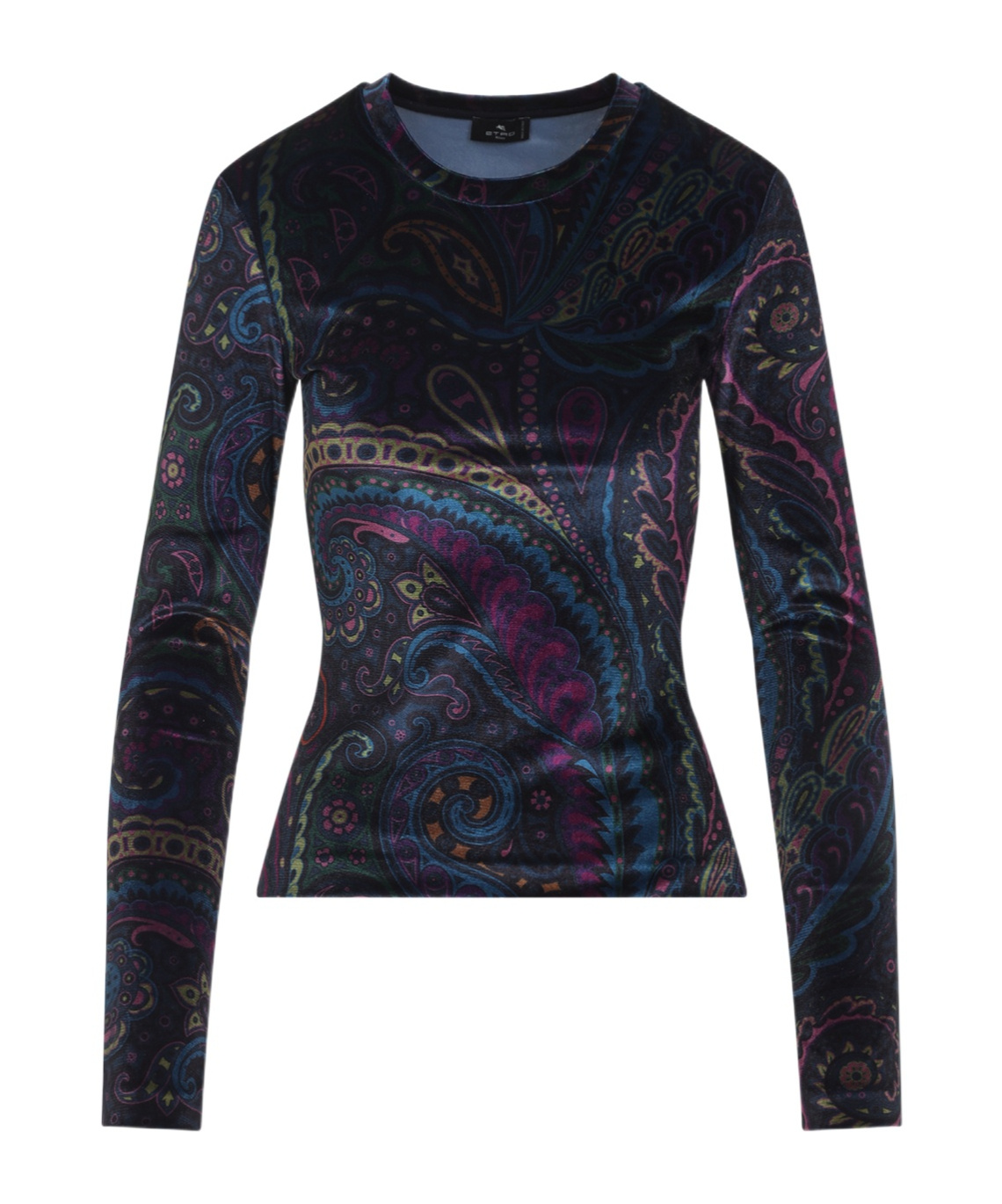 Etro Velvet Top In Multi