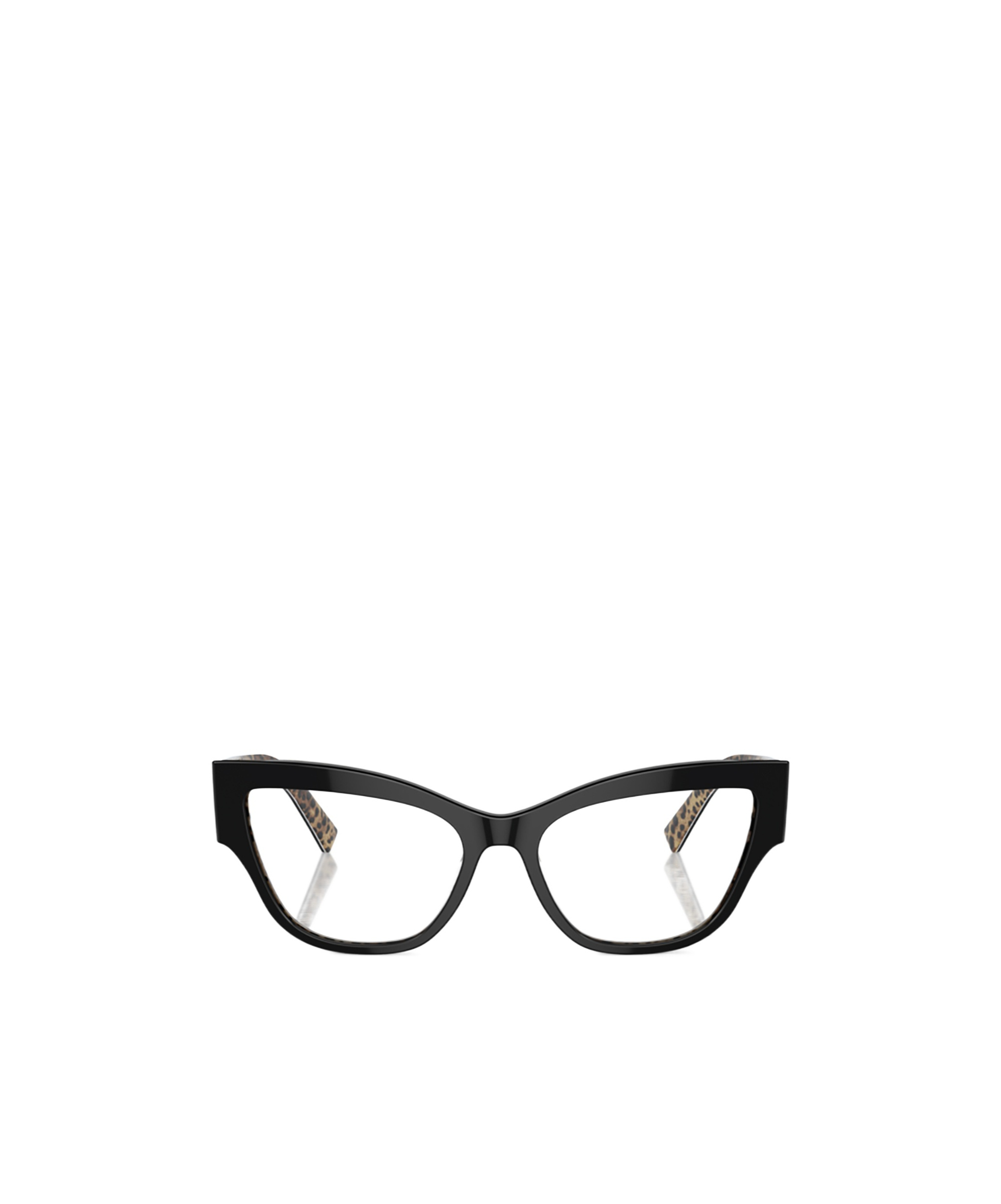 Dolce & Gabbana Cat Eye-frame Logo-lettering Glasses In Black