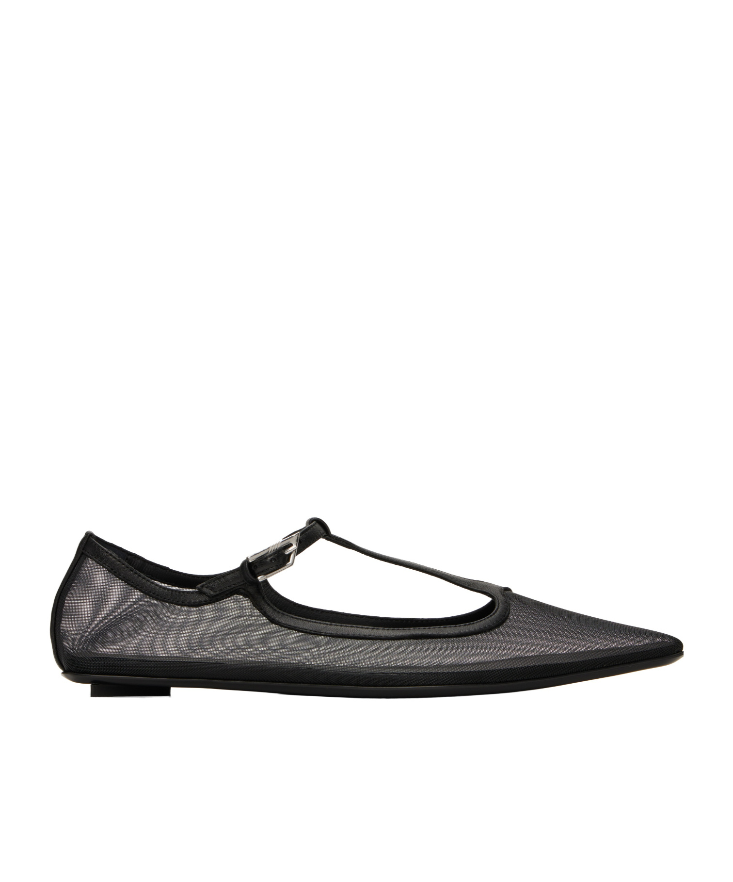 Attico Juno Ballet Flats In Black